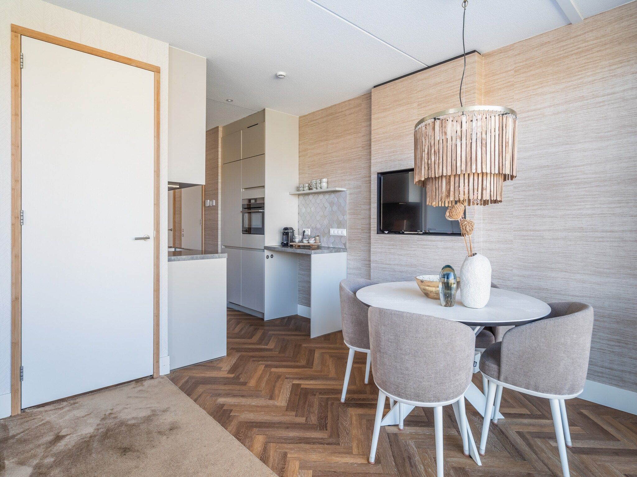 De eetkamer van Apartment Bries| 4 Persons in Sint Maartenszee