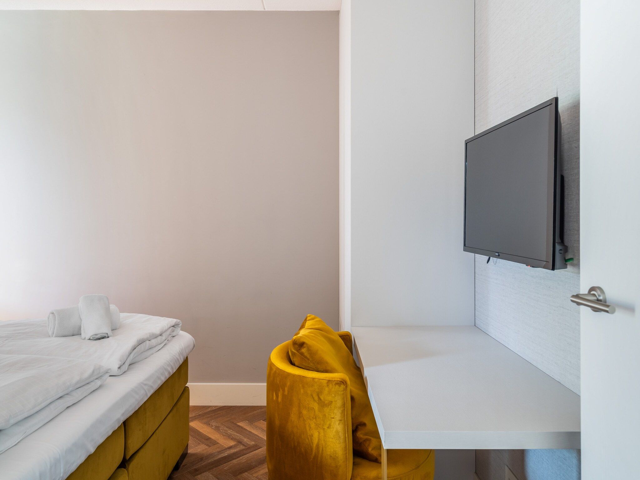 Een slaapkamer van Apartment Zand | 4 Persons in Sint Maartenszee