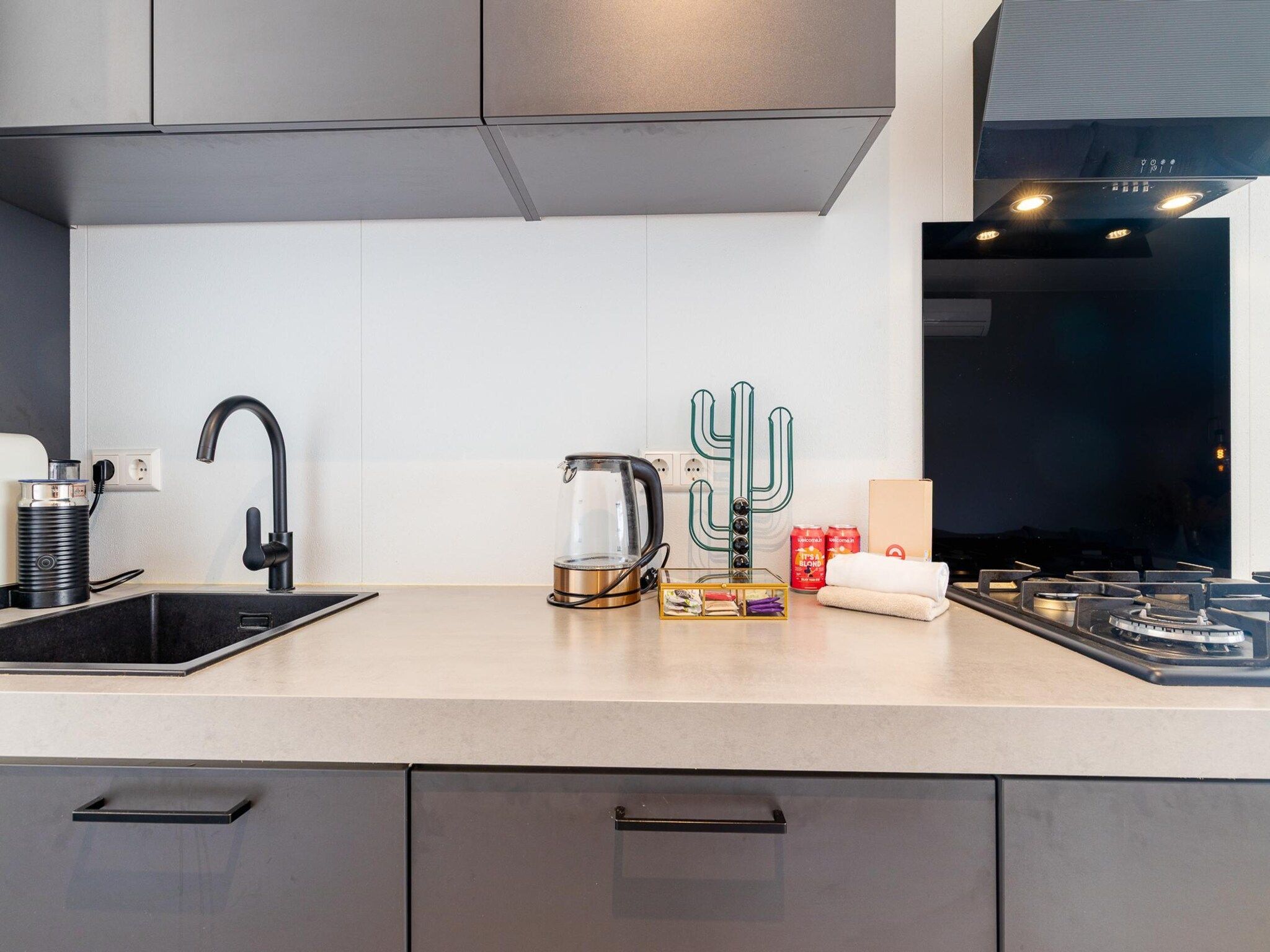 De keuken van Chalet Julianahoeve | Beachhouse Renesse 2645 in Renesse