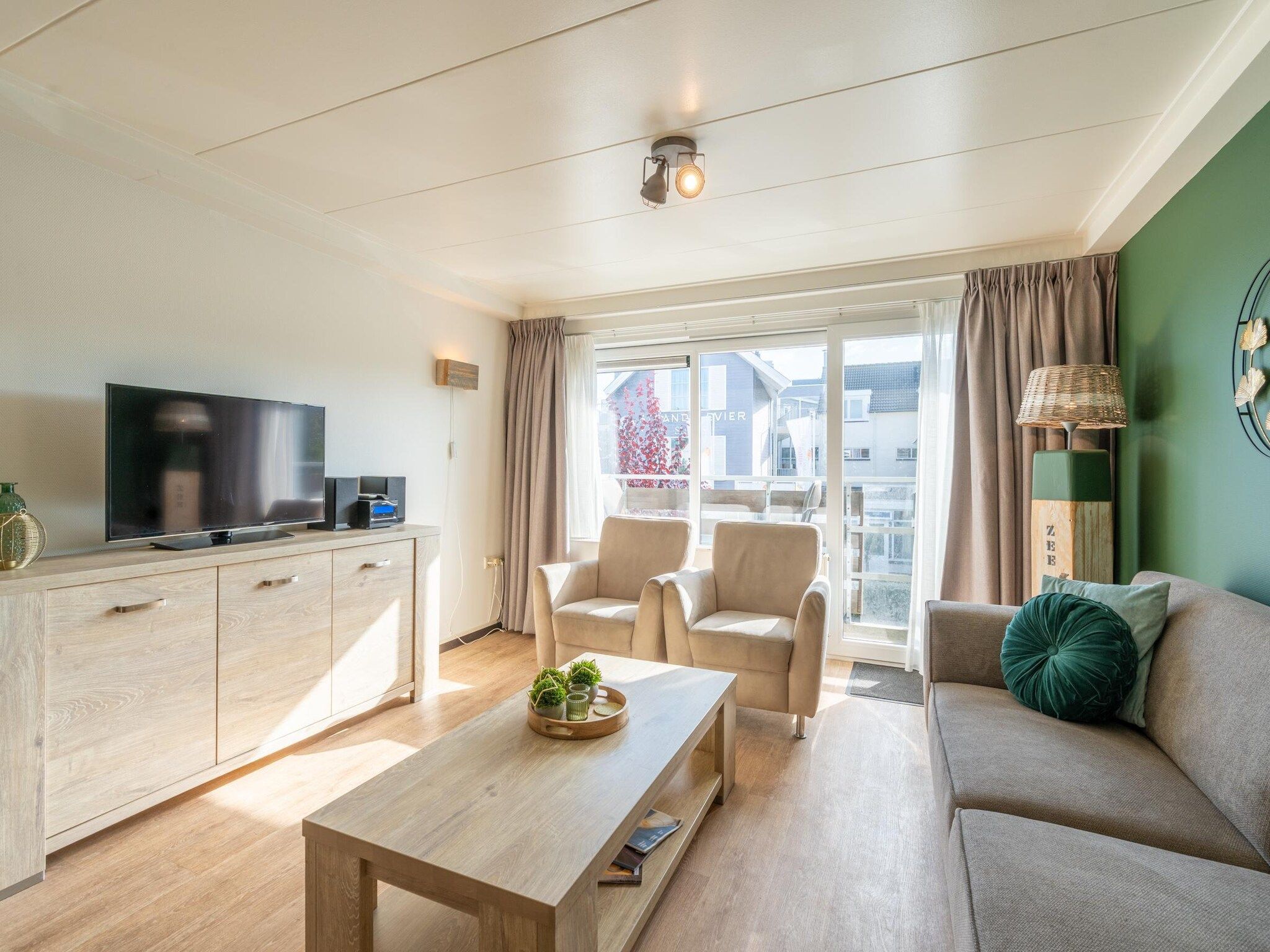 De woonkamer van De Anna 218 - Zee in De Koog