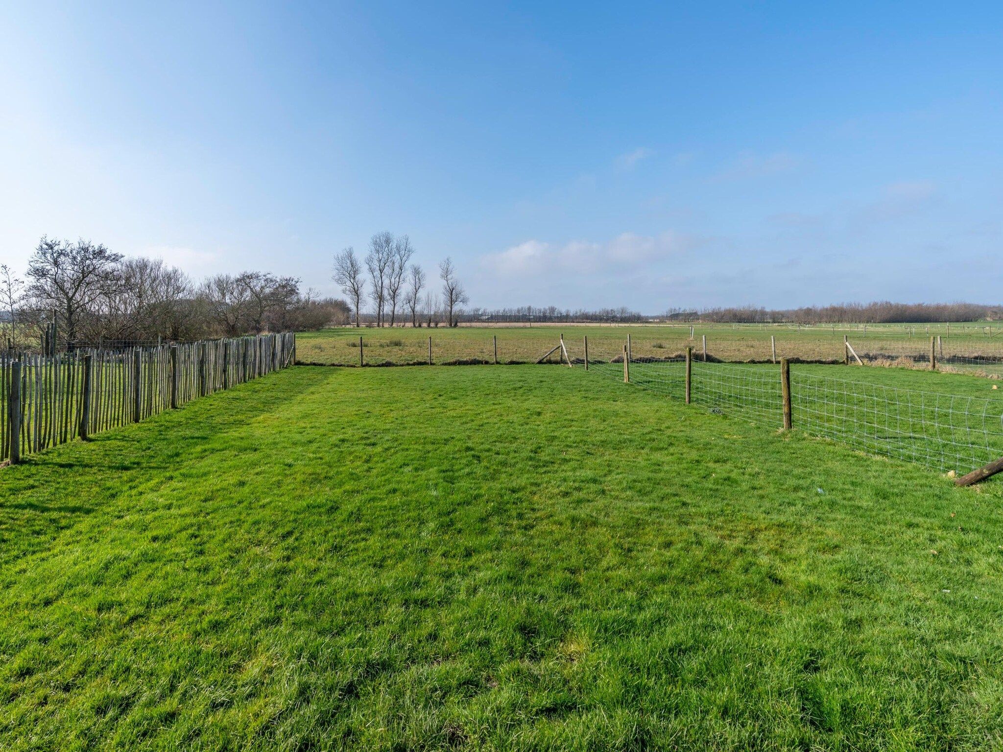 Het uitzicht vanaf Nieuwlanderweg 75 in De Waal