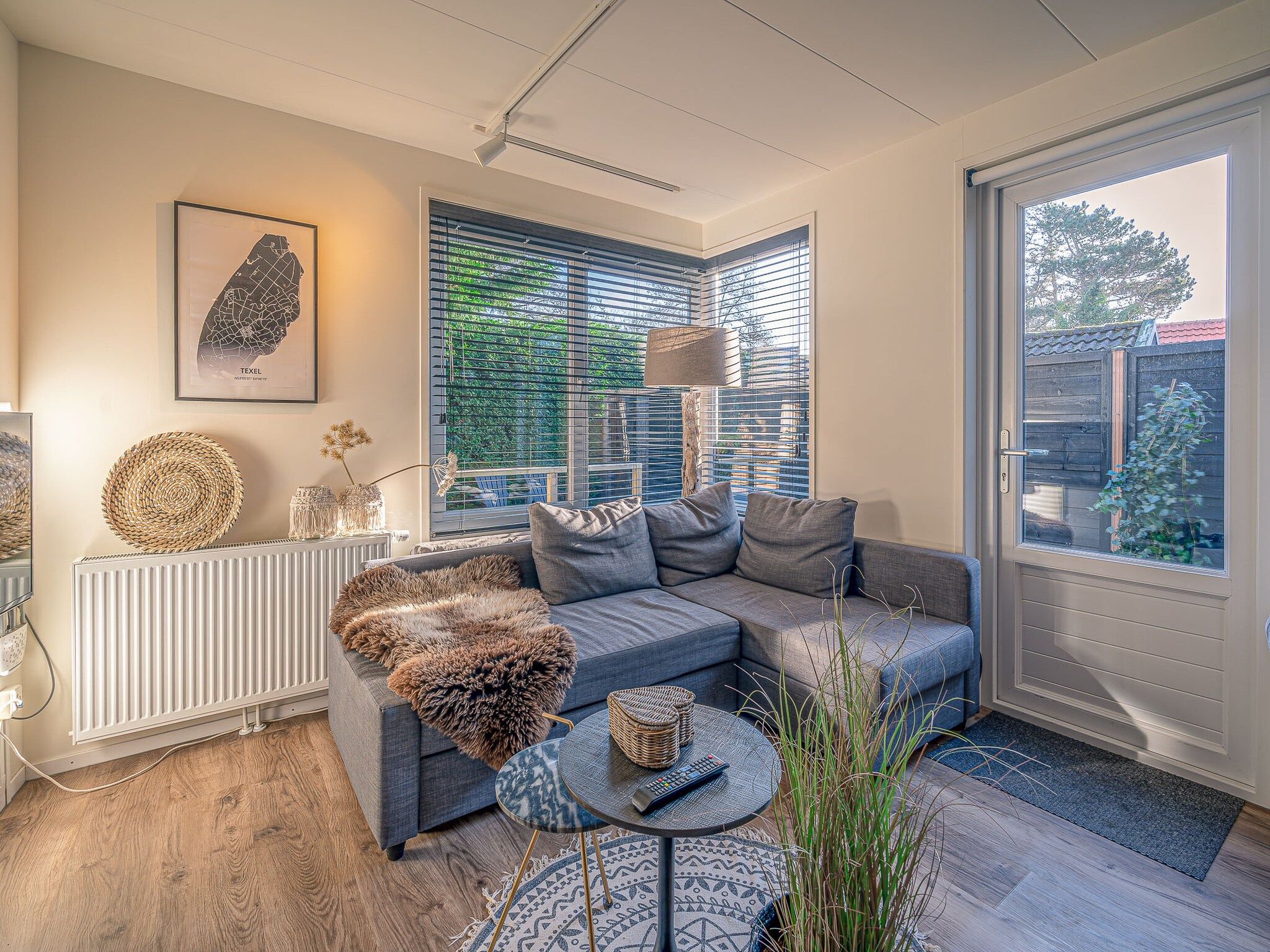 De woonkamer van Zee van Tijd in De Koog