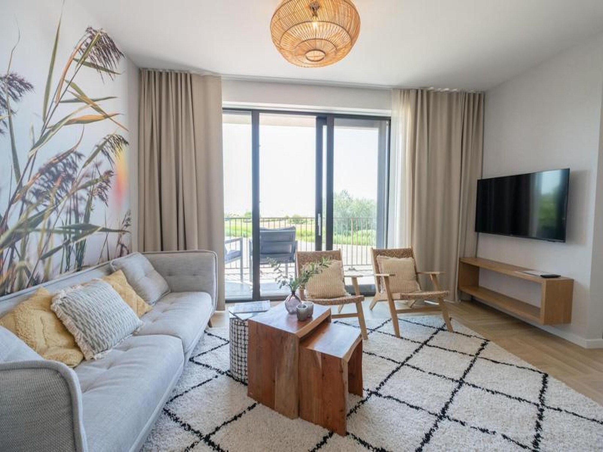 De woonkamer van Luxury Beach Apartment | 8 Pers. in Workum