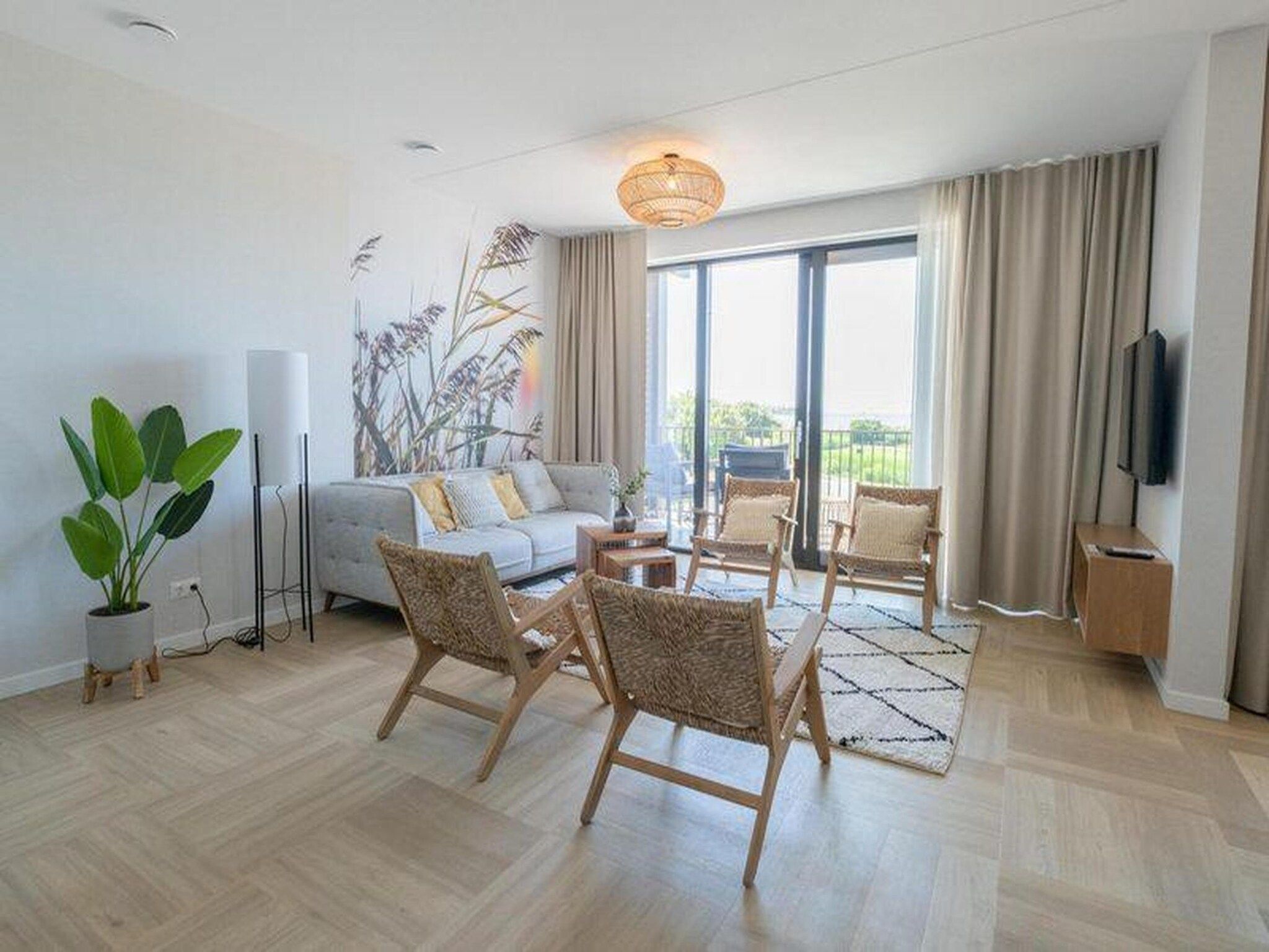 De woonkamer van Luxury Beach Apartment | 8 Pers. in Workum