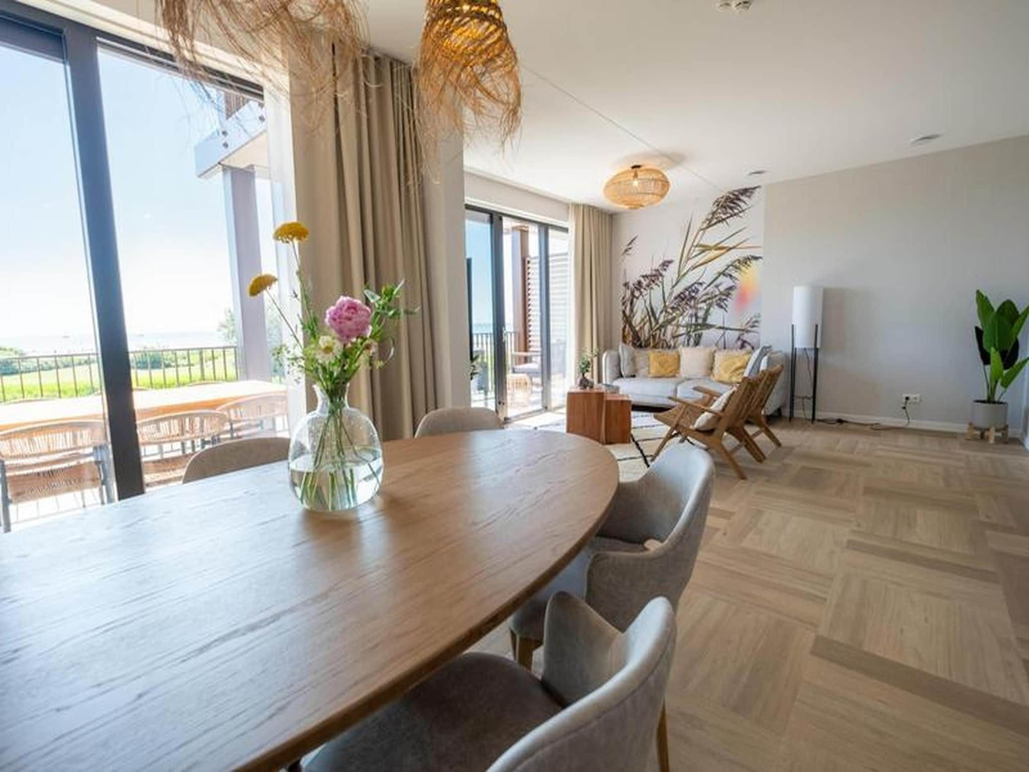 De woonkamer van Luxury Beach Apartment | 6 Pers. in Workum