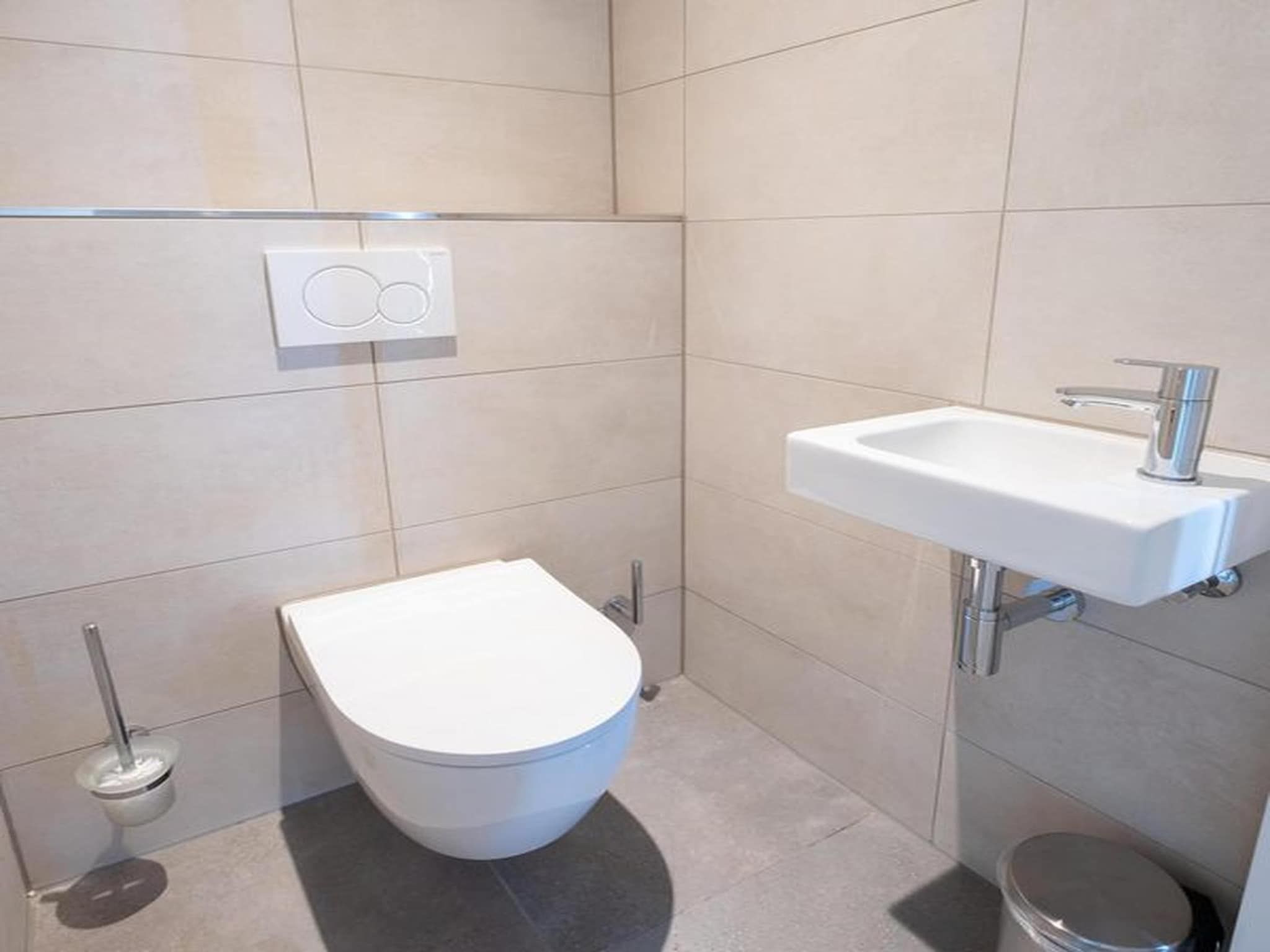 De badkamer van Luxury Beach Apartment | 6 Pers. in Workum
