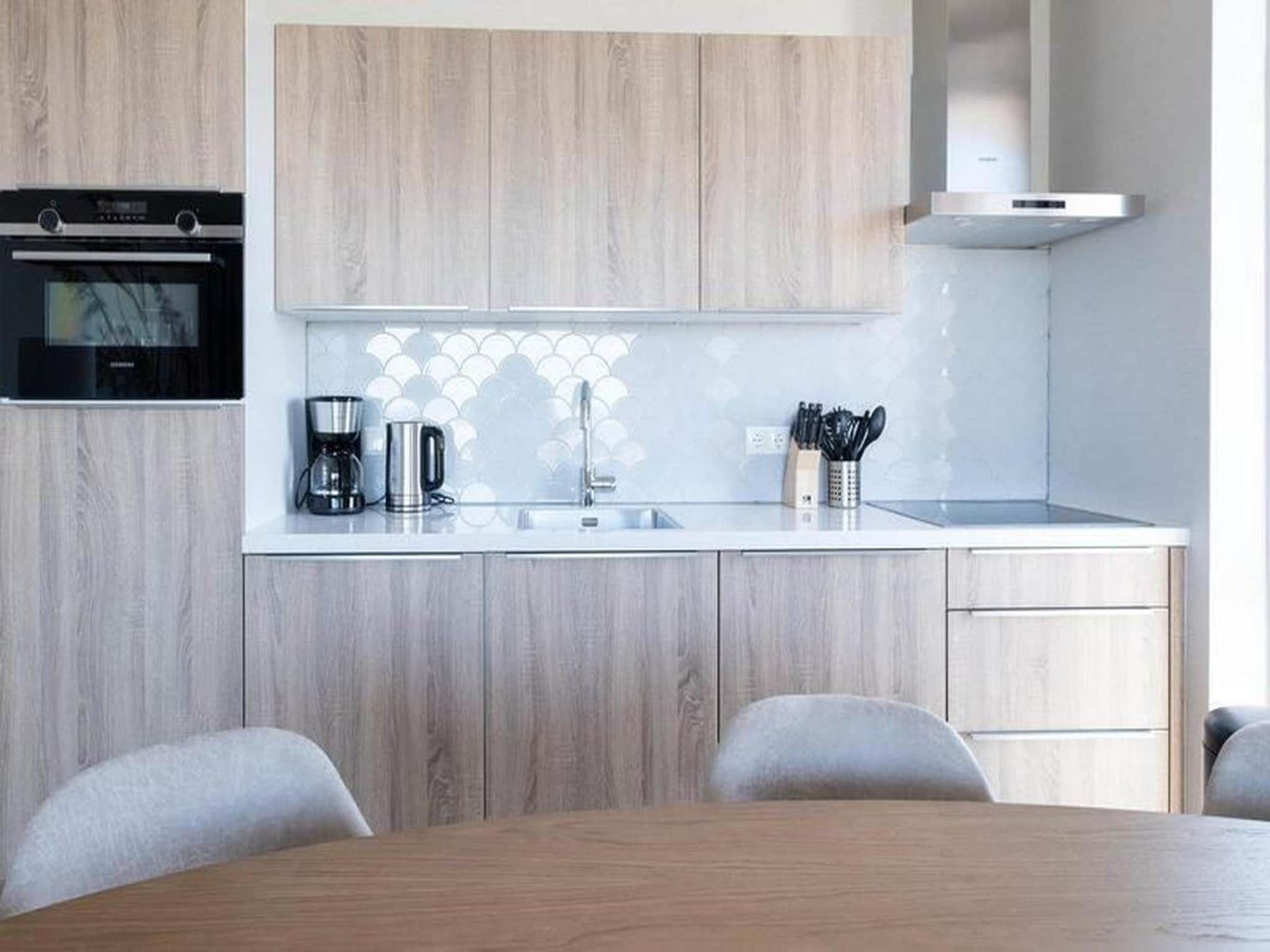 De keuken van Luxury Beach Apartment | 4+2 Pers. in Workum