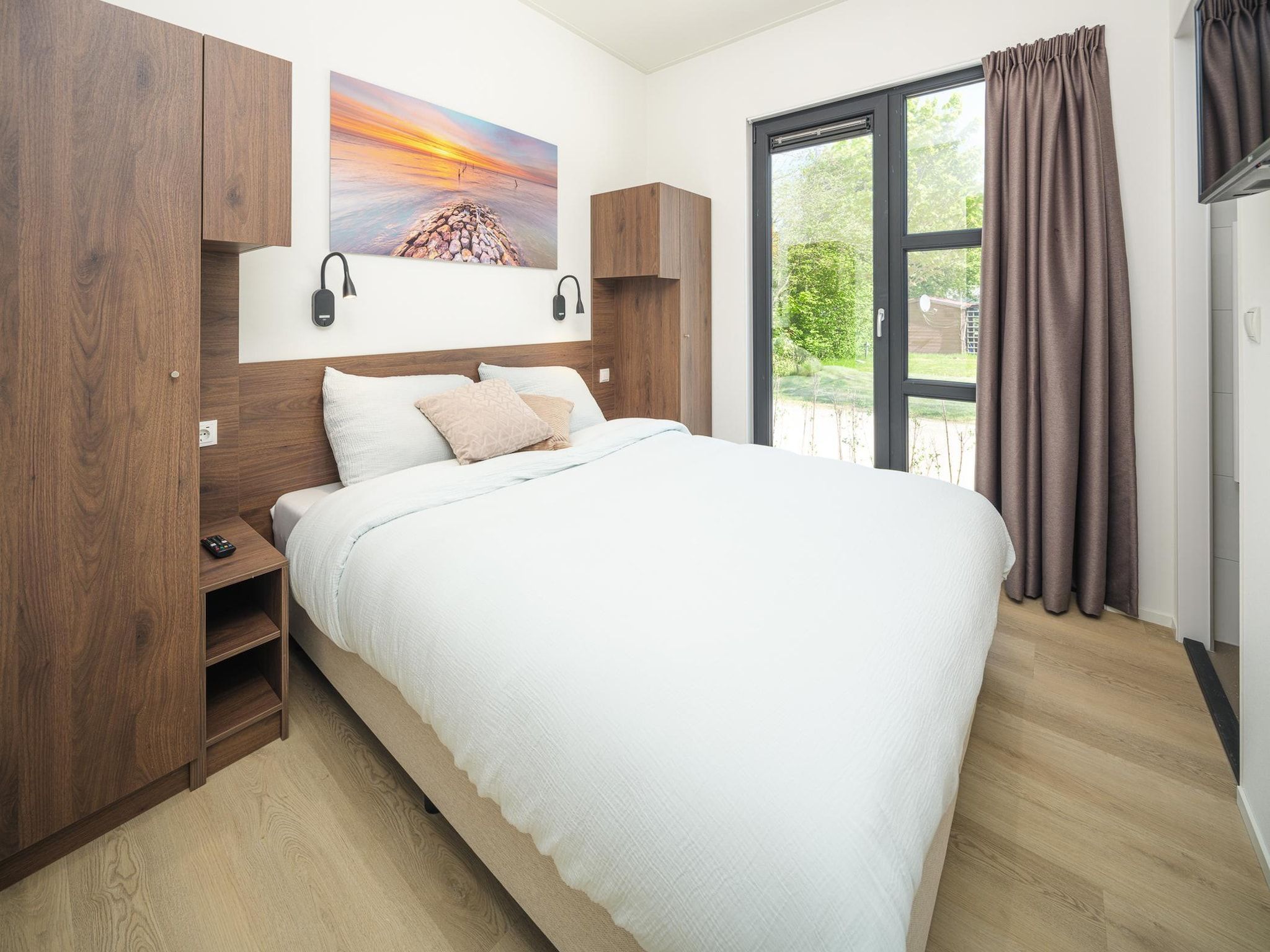 Een slaapkamer van Villa L-Meerzicht | 6 Pers. in Workum
