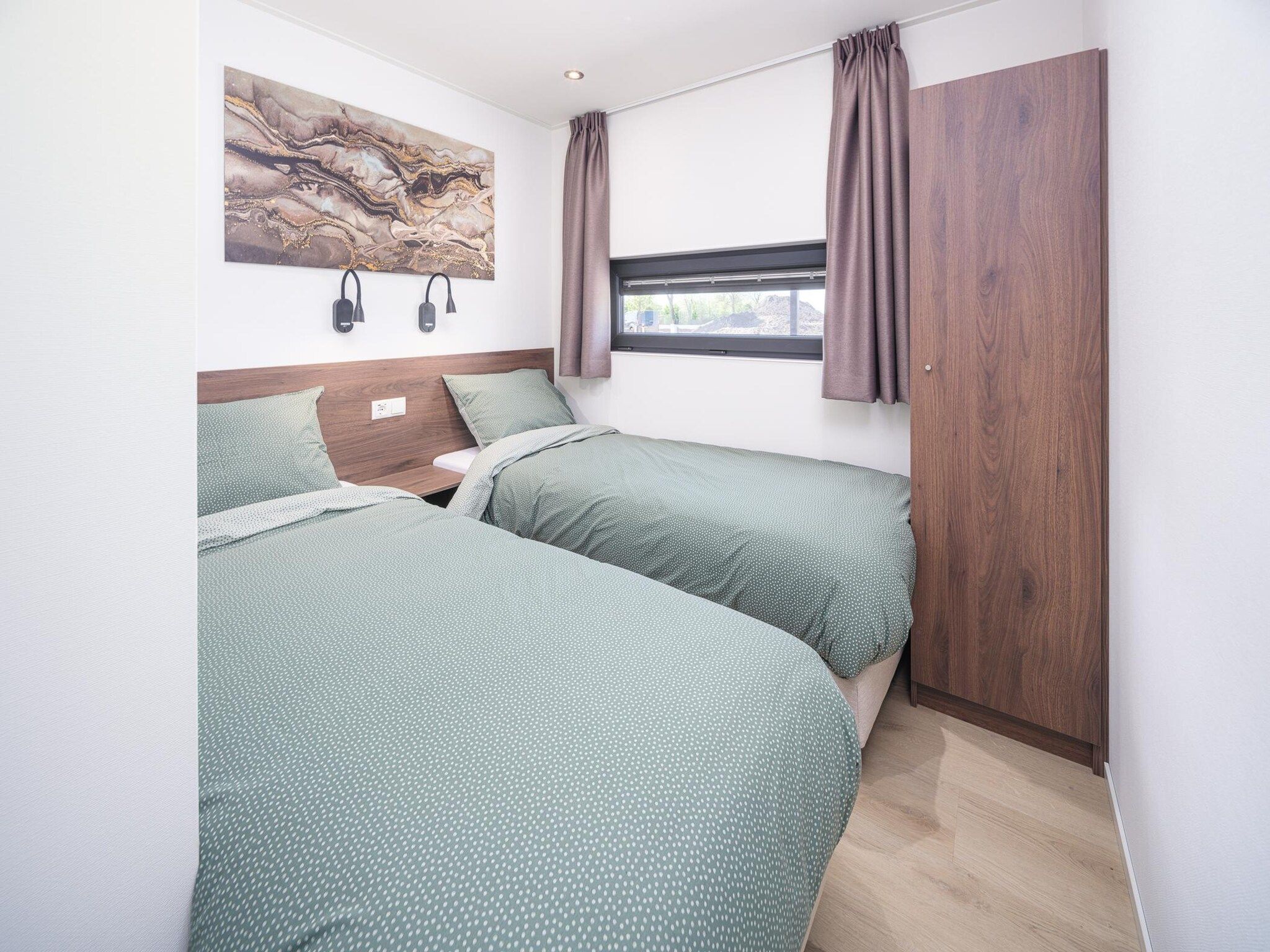 Een slaapkamer van Villa L-Meerzicht | 6 Pers. in Workum