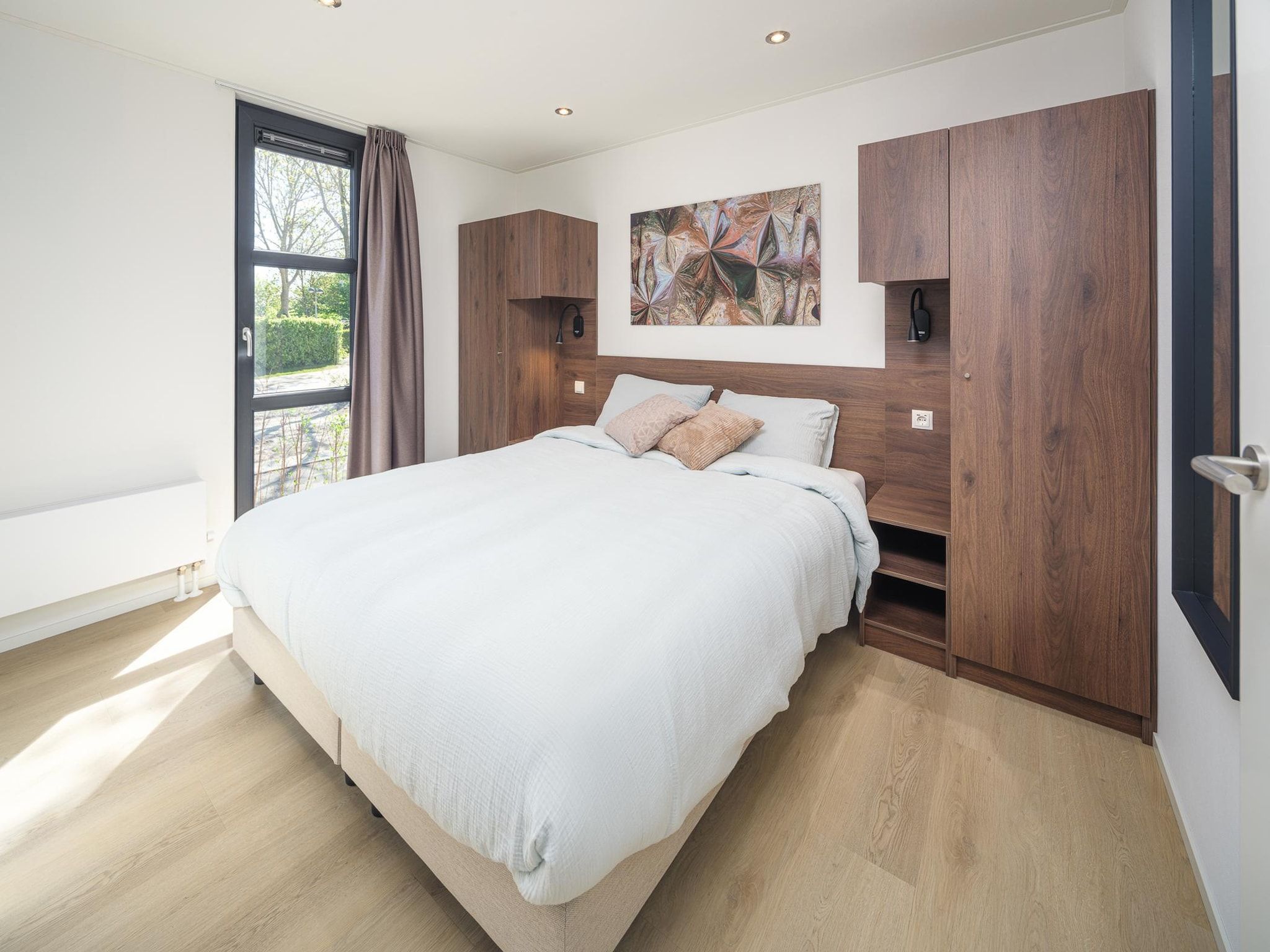 Een slaapkamer van Villa L-Meerzicht | 4 pers. in Workum