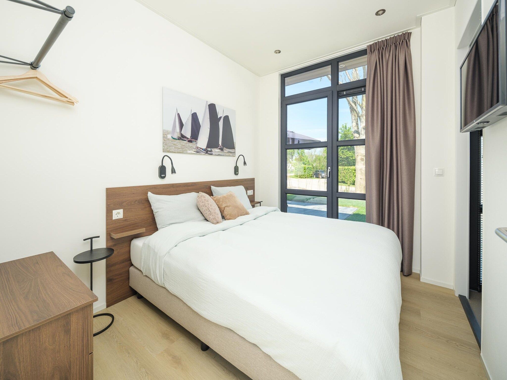 Een slaapkamer van Villa Meerzicht | 2 Pers. in Workum