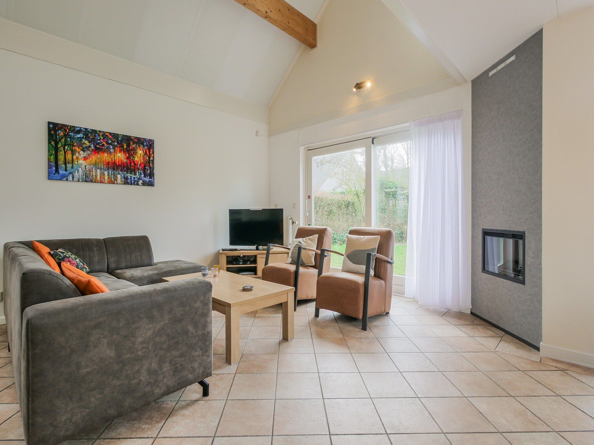 De woonkamer van Ooghduyne Villa Opduin in Julianadorp