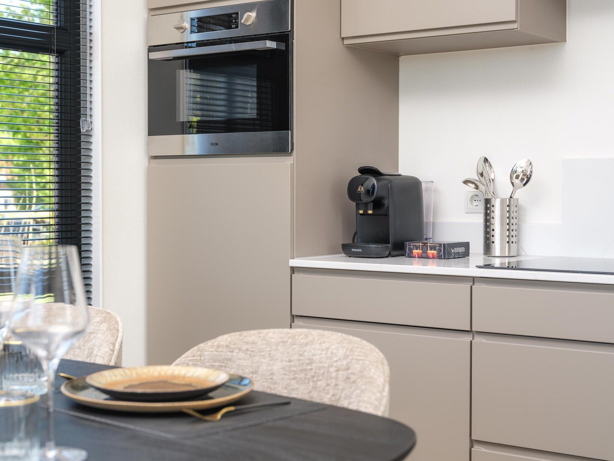 De keuken van Villa Meerzicht | 4 Pers. Sauna in Workum