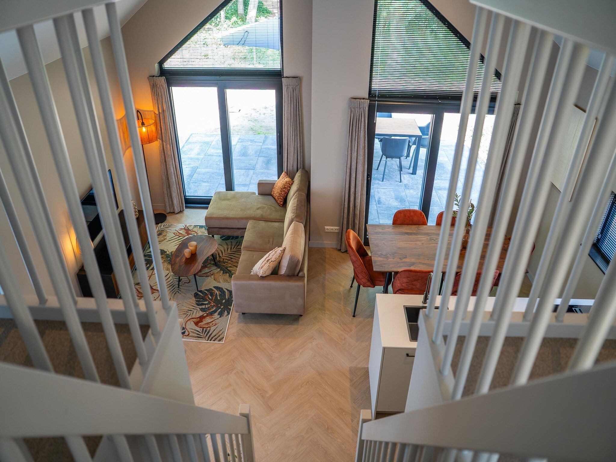 De woonkamer van Ecovilla Waterzicht  6 people Luxe in Oirschot