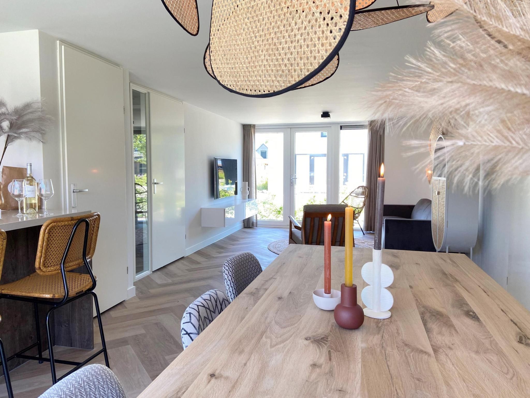 De eetkamer van Buiten aan Zee - 54 in Sint Maarten