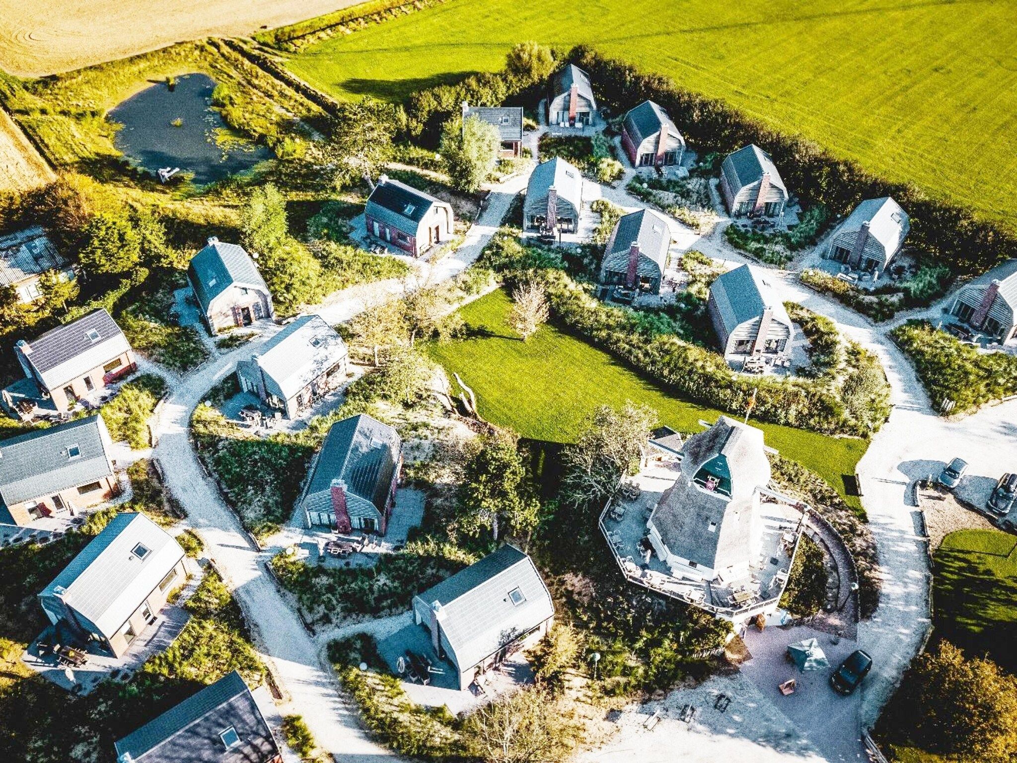 Het uitzicht vanaf De Molen van Egmond in Egmond aan den Hoef