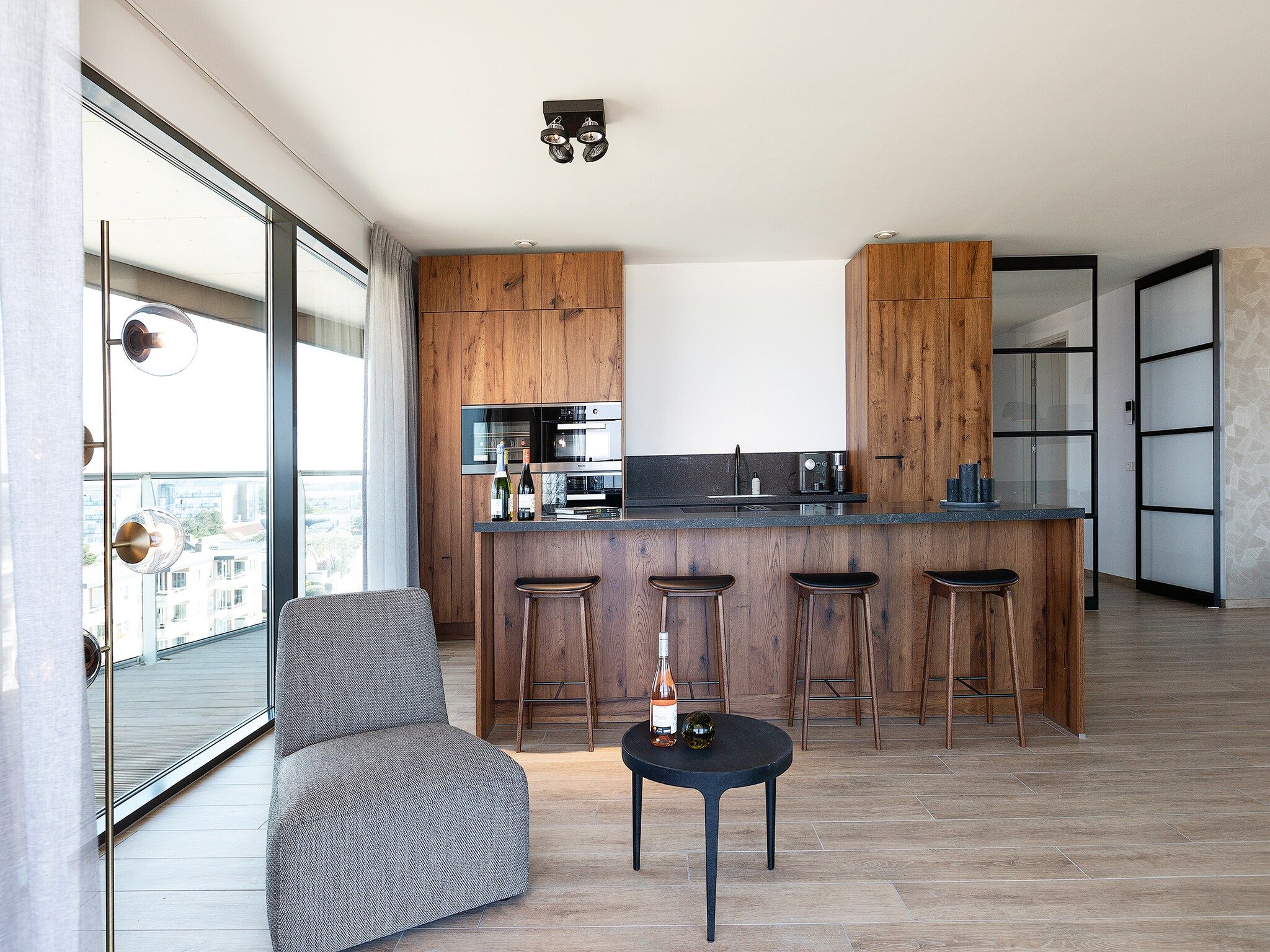 De keuken van Droomsuites Egmond aan Zee - 8 person penthouse in Egmond aan Zee