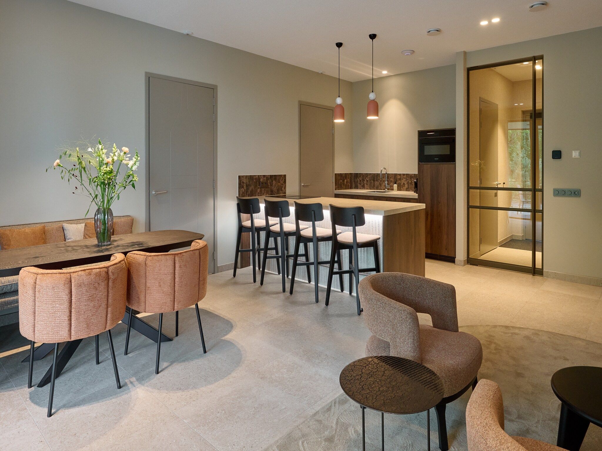 De keuken van Droomsuites Texel - 4 persoons appartement in Den Burg