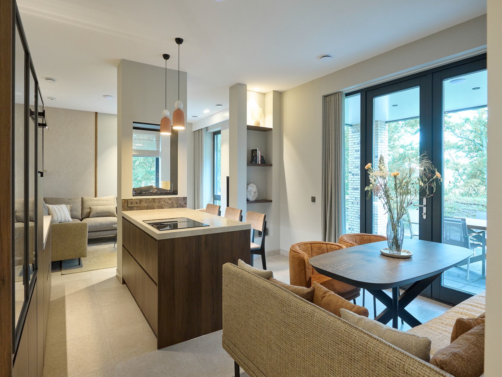 De keuken van Droomsuites Texel - 4 persoons appartement in Den Burg
