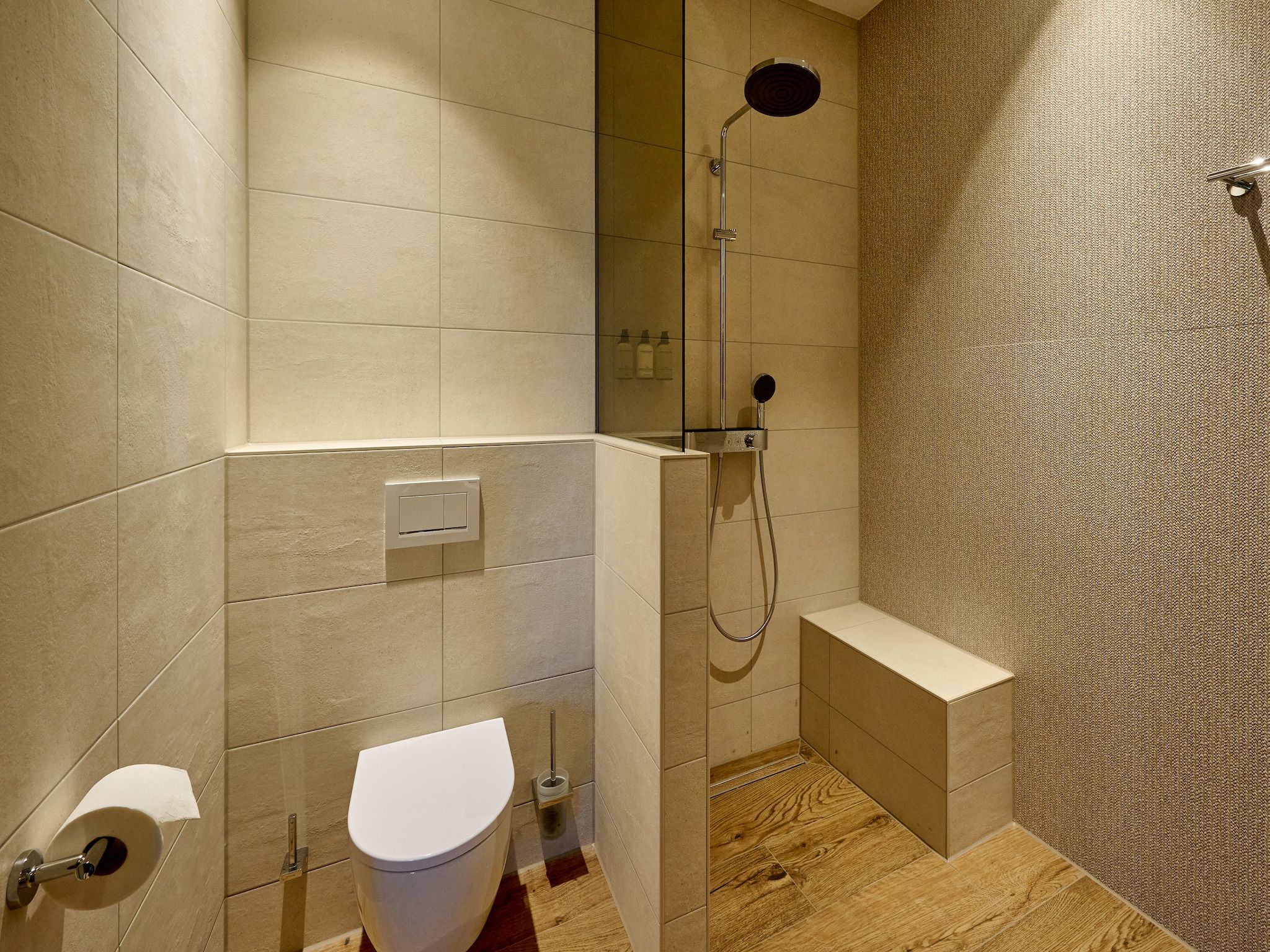 De badkamer van Droomsuites Texel - 4 persoons appartement in Den Burg