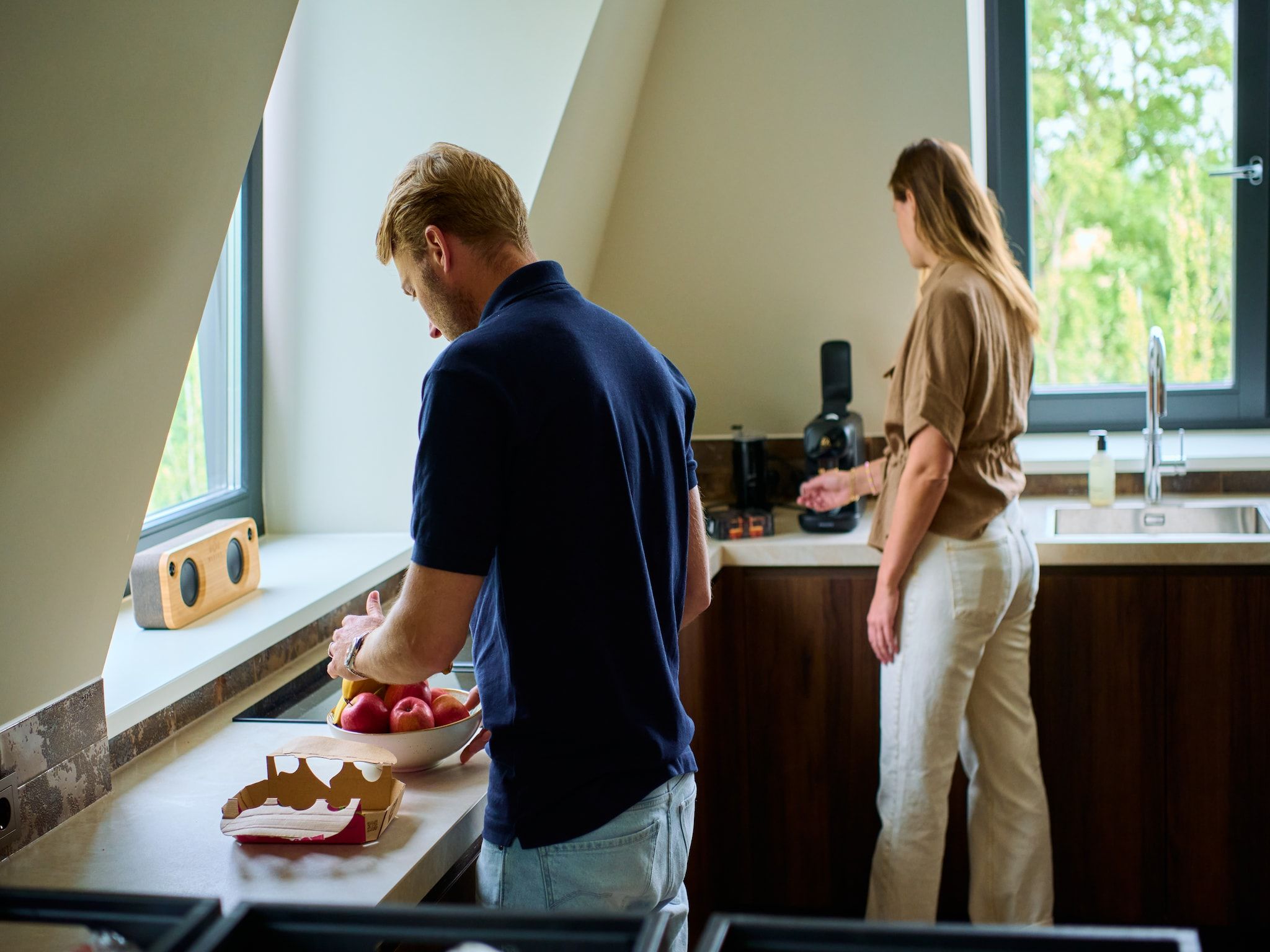 De keuken van Droomsuites Texel - 4 persoons appartement in Den Burg