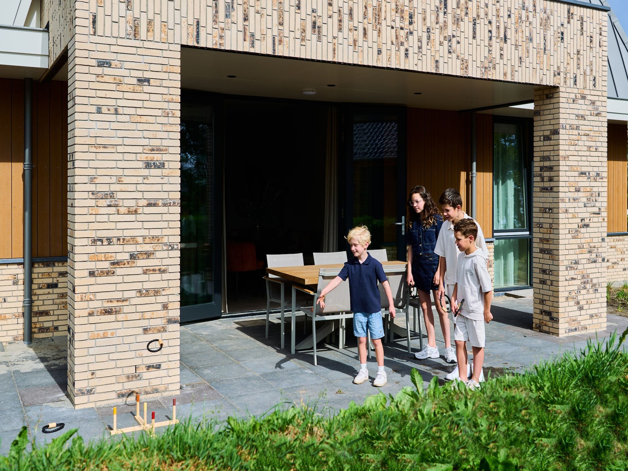 Het terras van Droomsuites Texel - 4 persoons appartement in Den Burg
