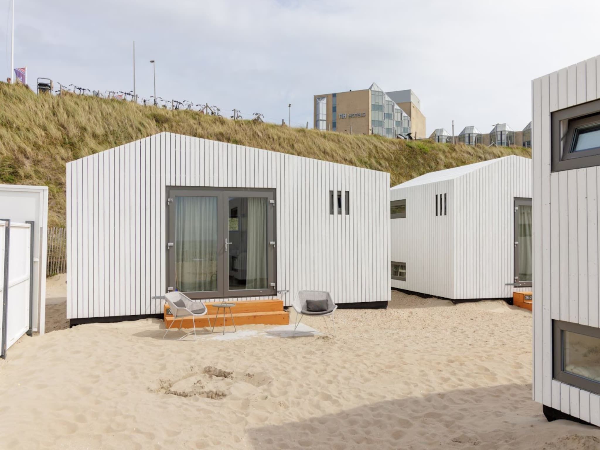 De buitenkant van Droomvilla Beach Houses Zandvoort - Partial sea view in Zandvoort
