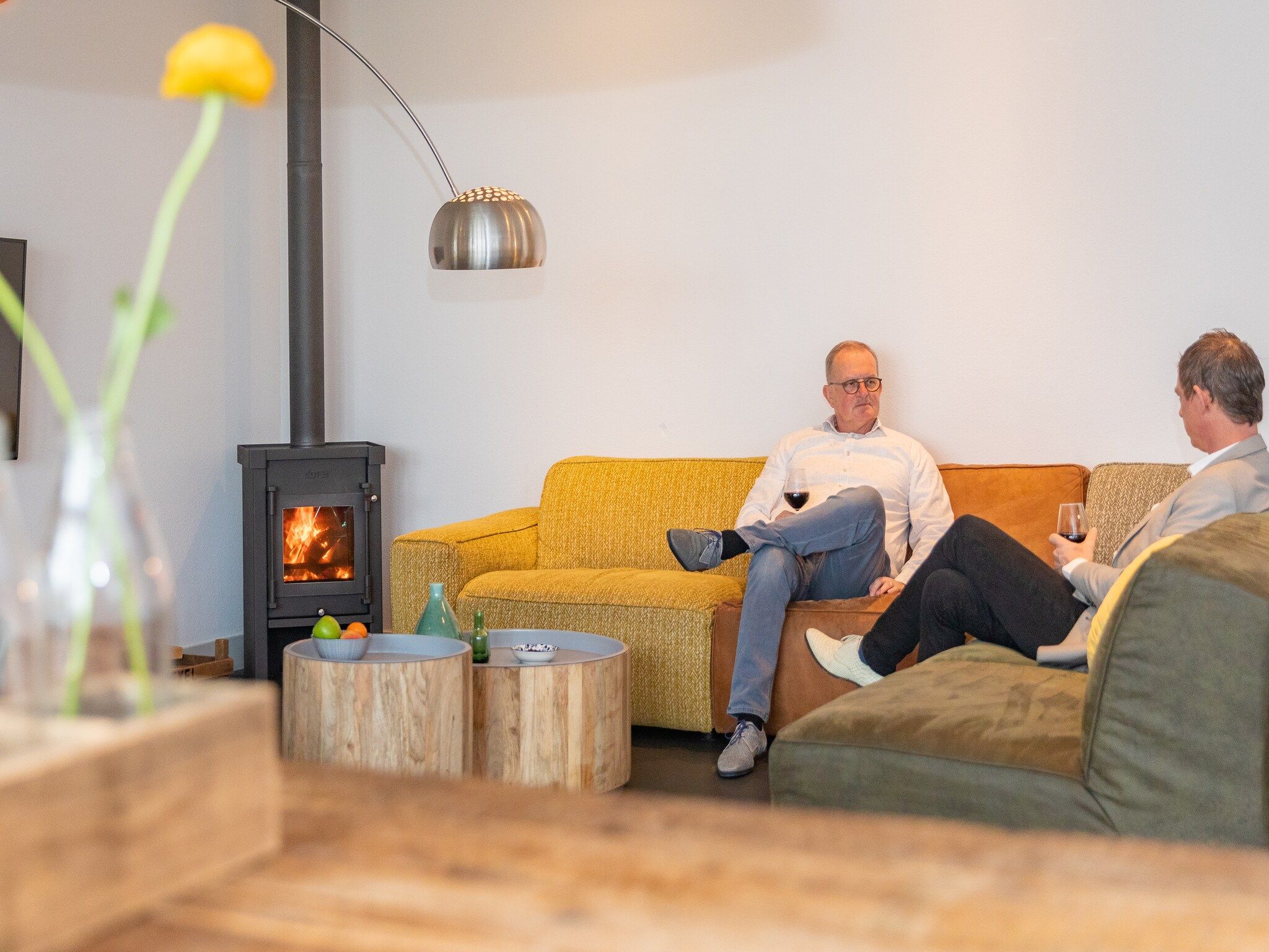 De woonkamer van Duynweelde Texel in Den Burg