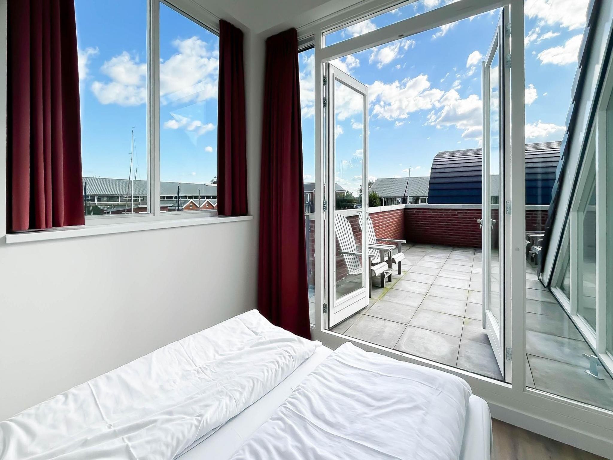 Een slaapkamer van Havenzicht in Uitgeest
