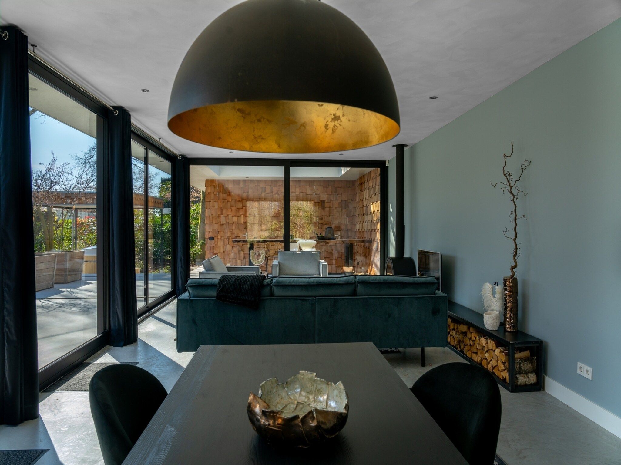De woonkamer van Houten Boshuis in Oosterhout
