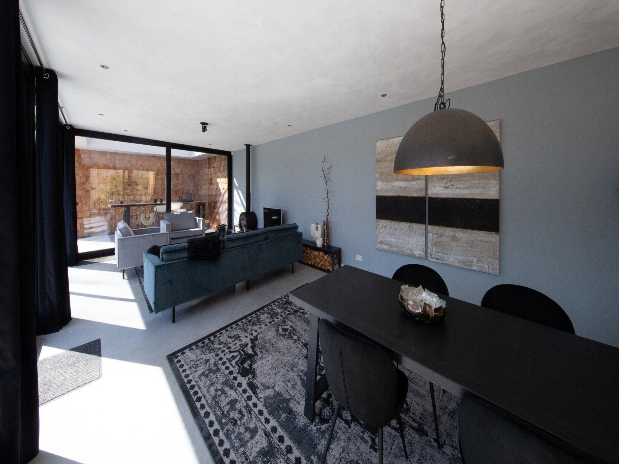 De woonkamer van Houten Boshuis in Oosterhout