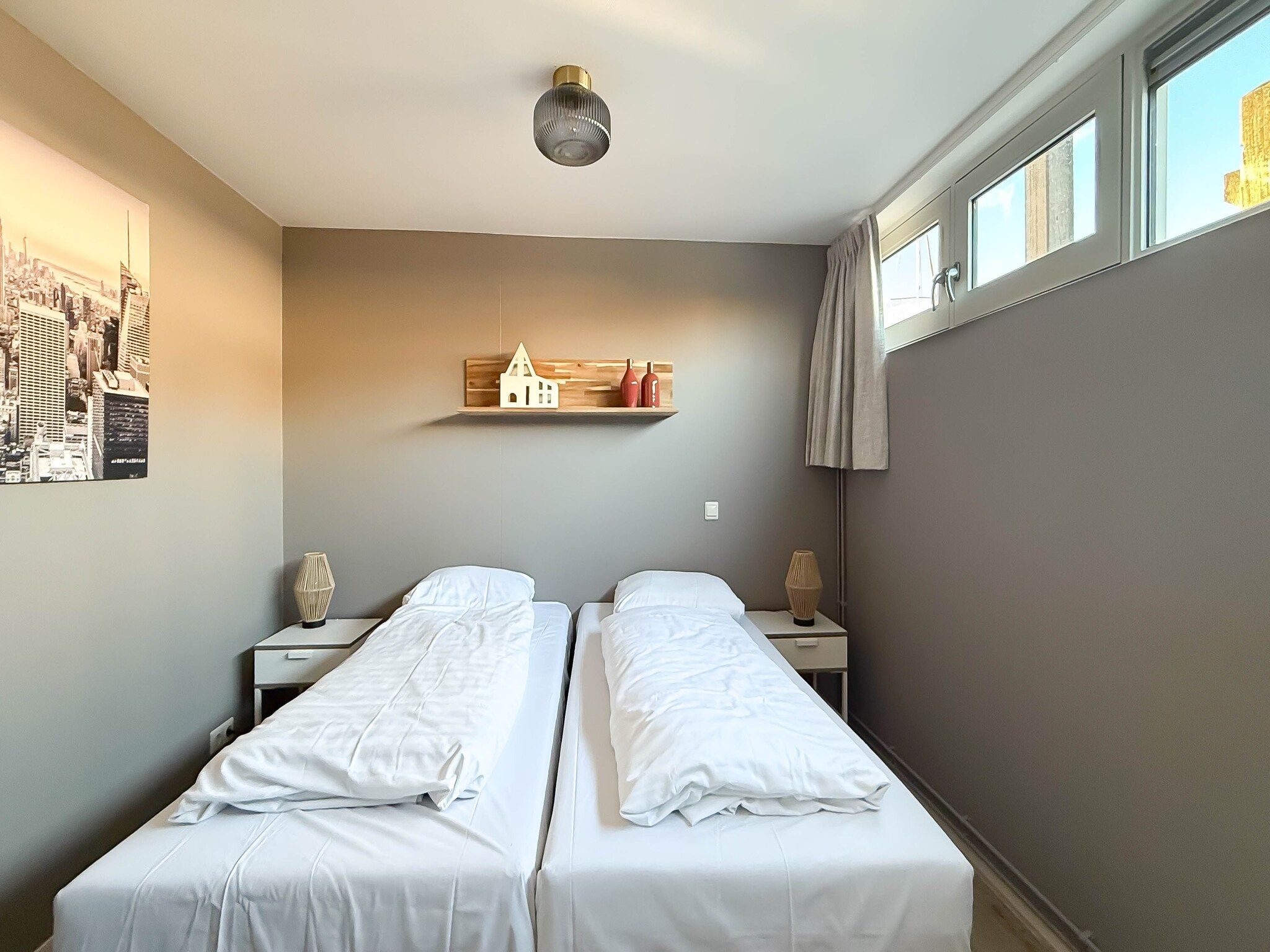 Een slaapkamer van Jachtzicht in Uitgeest