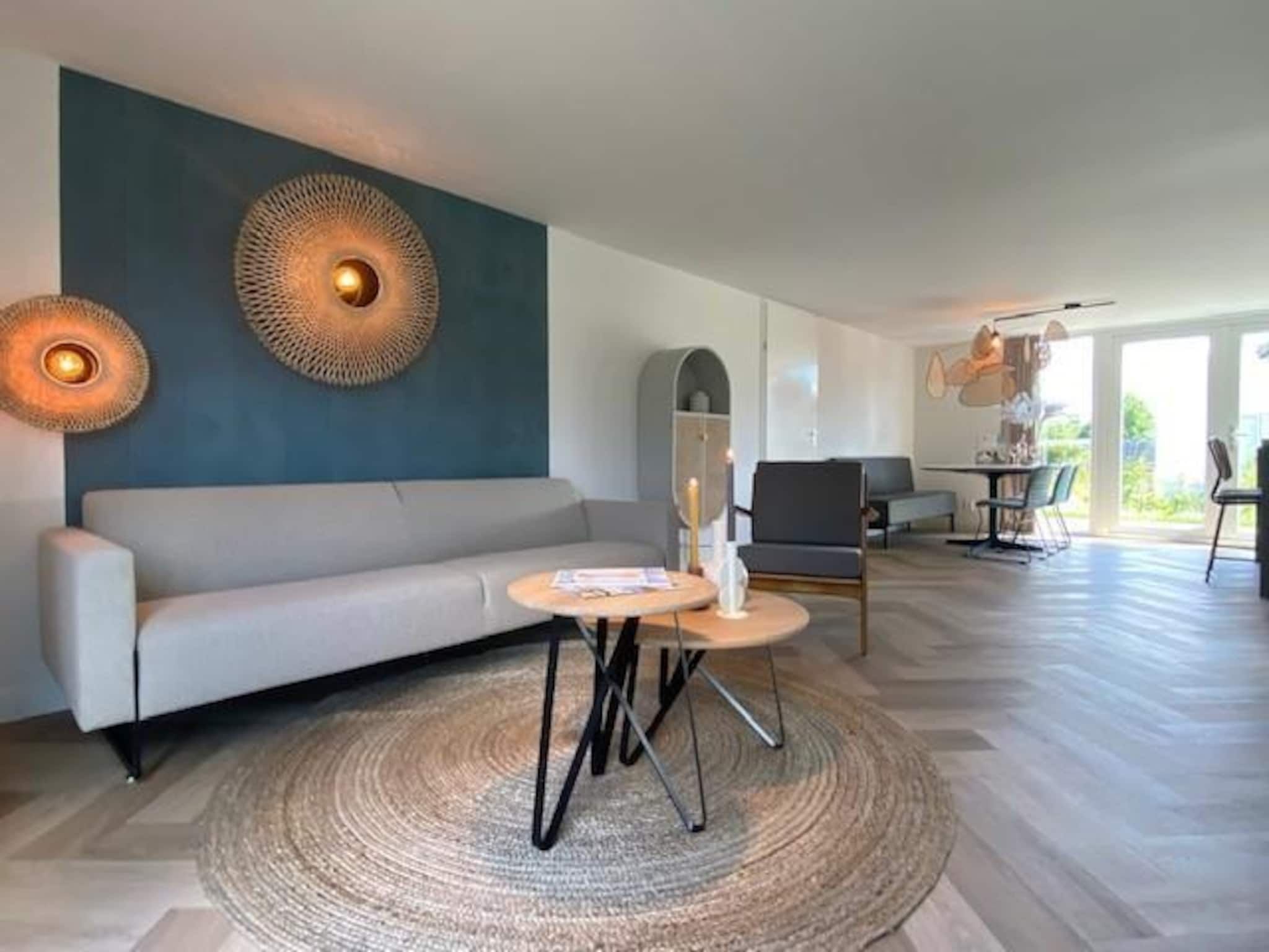 De woonkamer van Slapen tussen de duinen - 53 in Sint Maarten