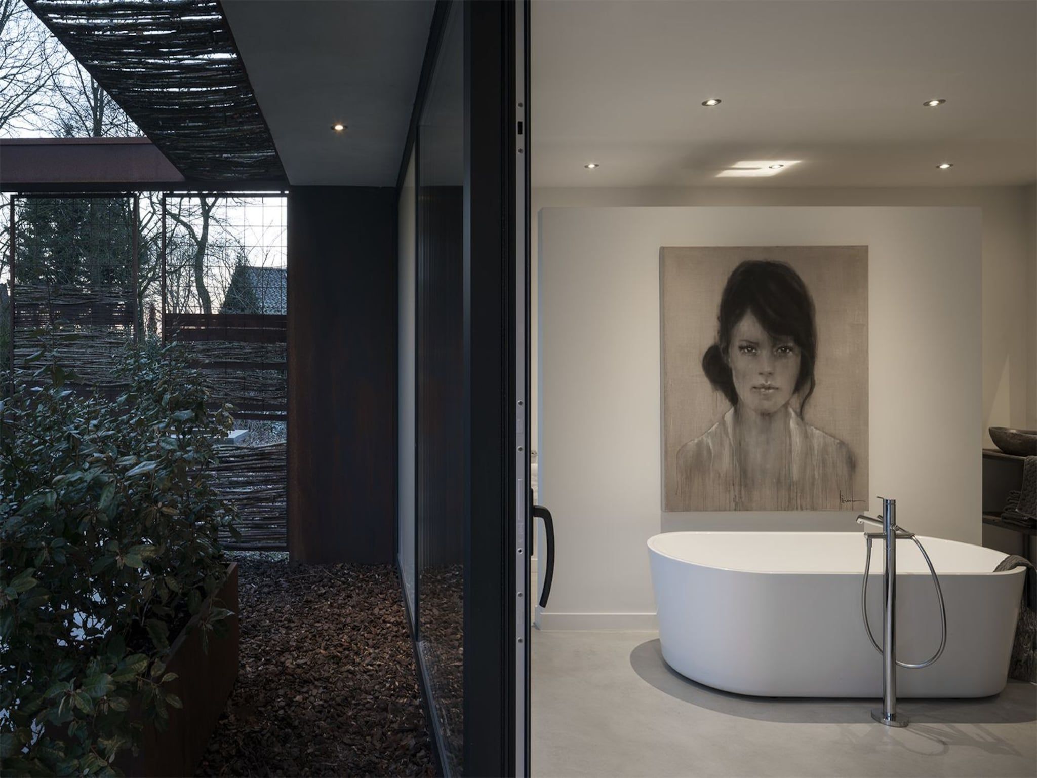 De badkamer van Stalen Boshuis in Oosterhout