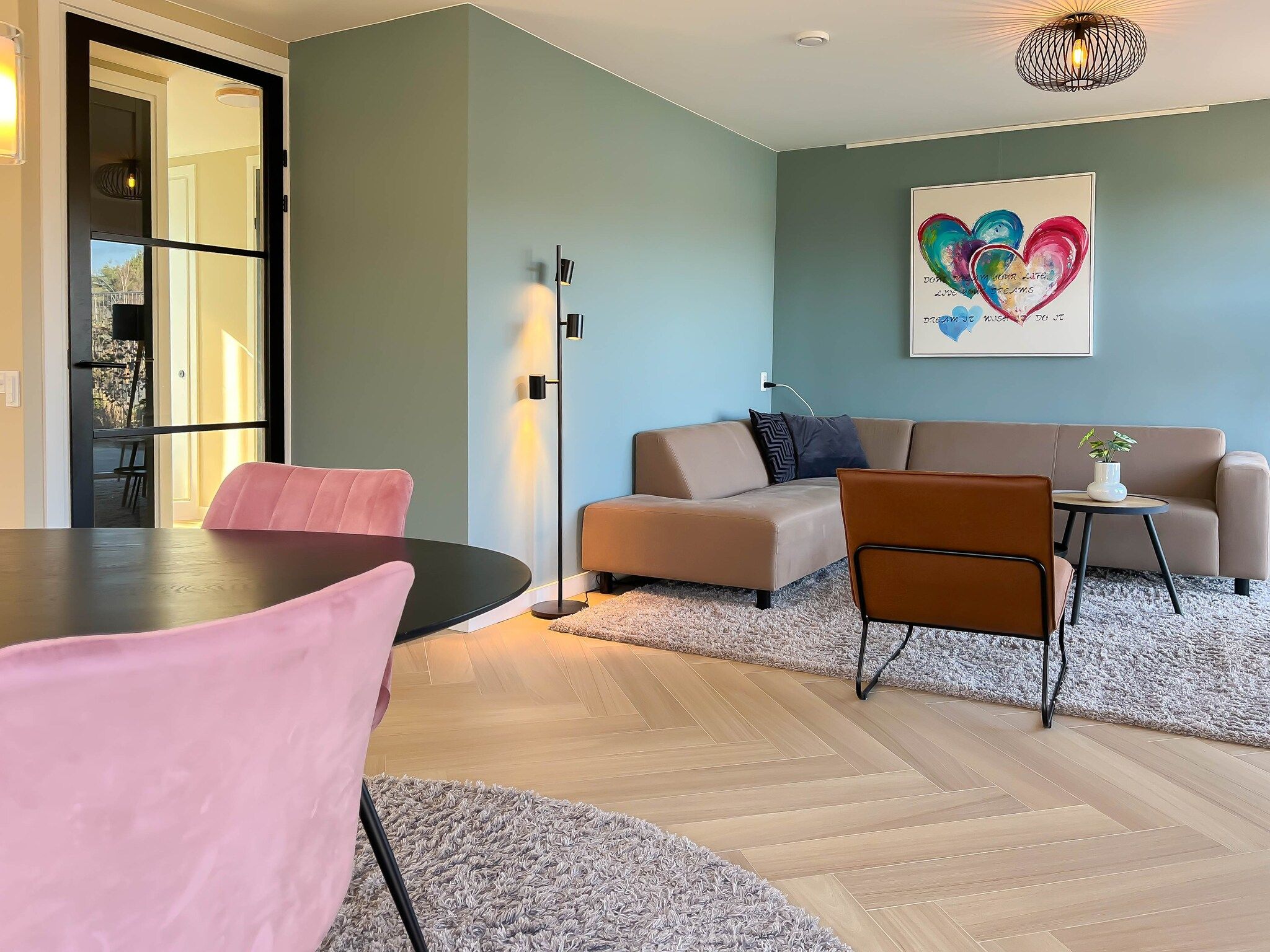 De woonkamer van Holiday home Torenvalk in Sibculo