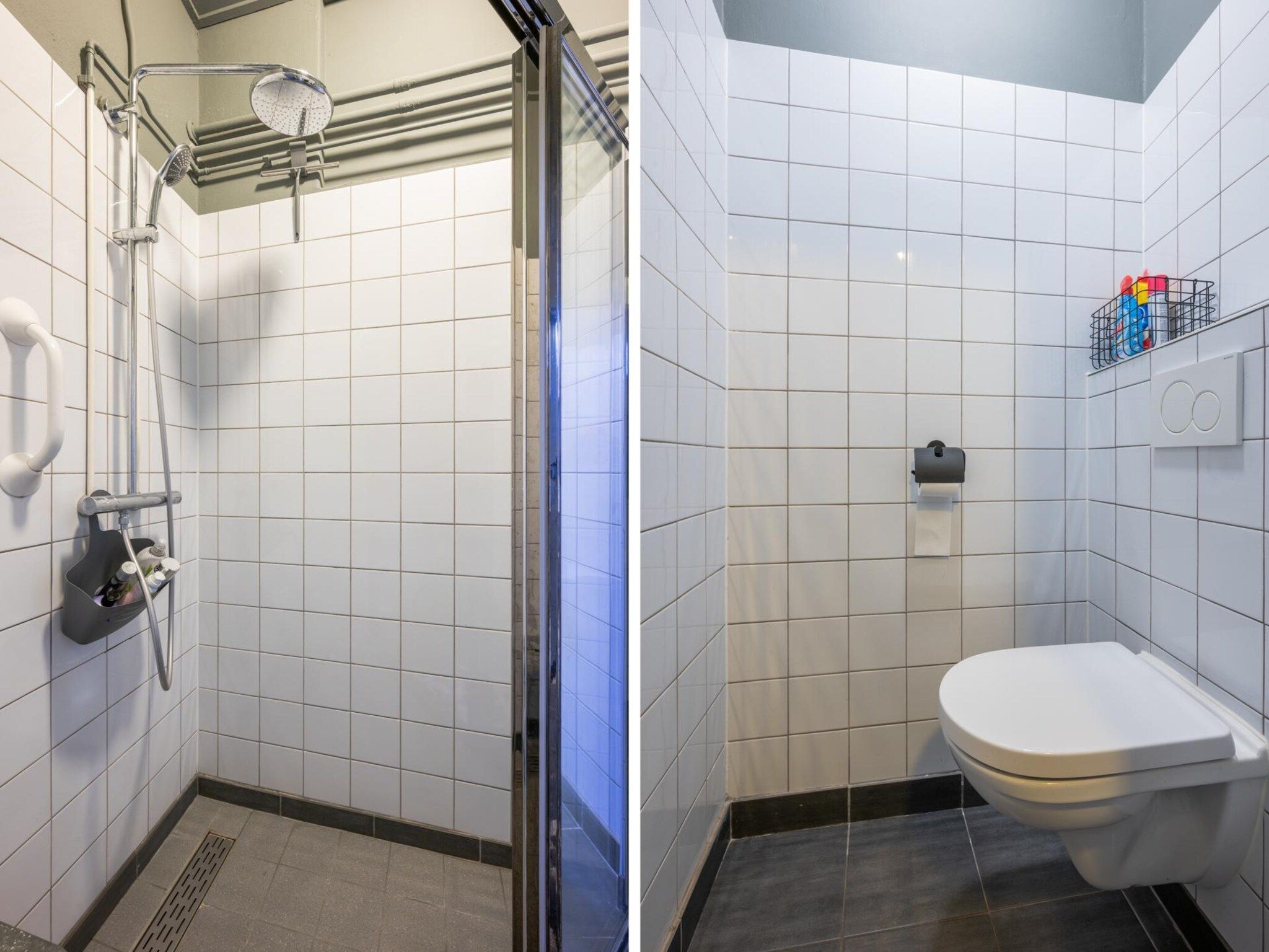 De badkamer van Villa La Chatelaine in Egmond aan Zee