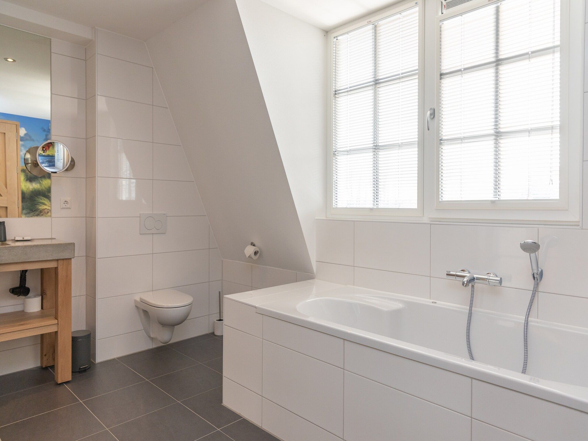 De badkamer van Waddenweelde Texel in Den Burg
