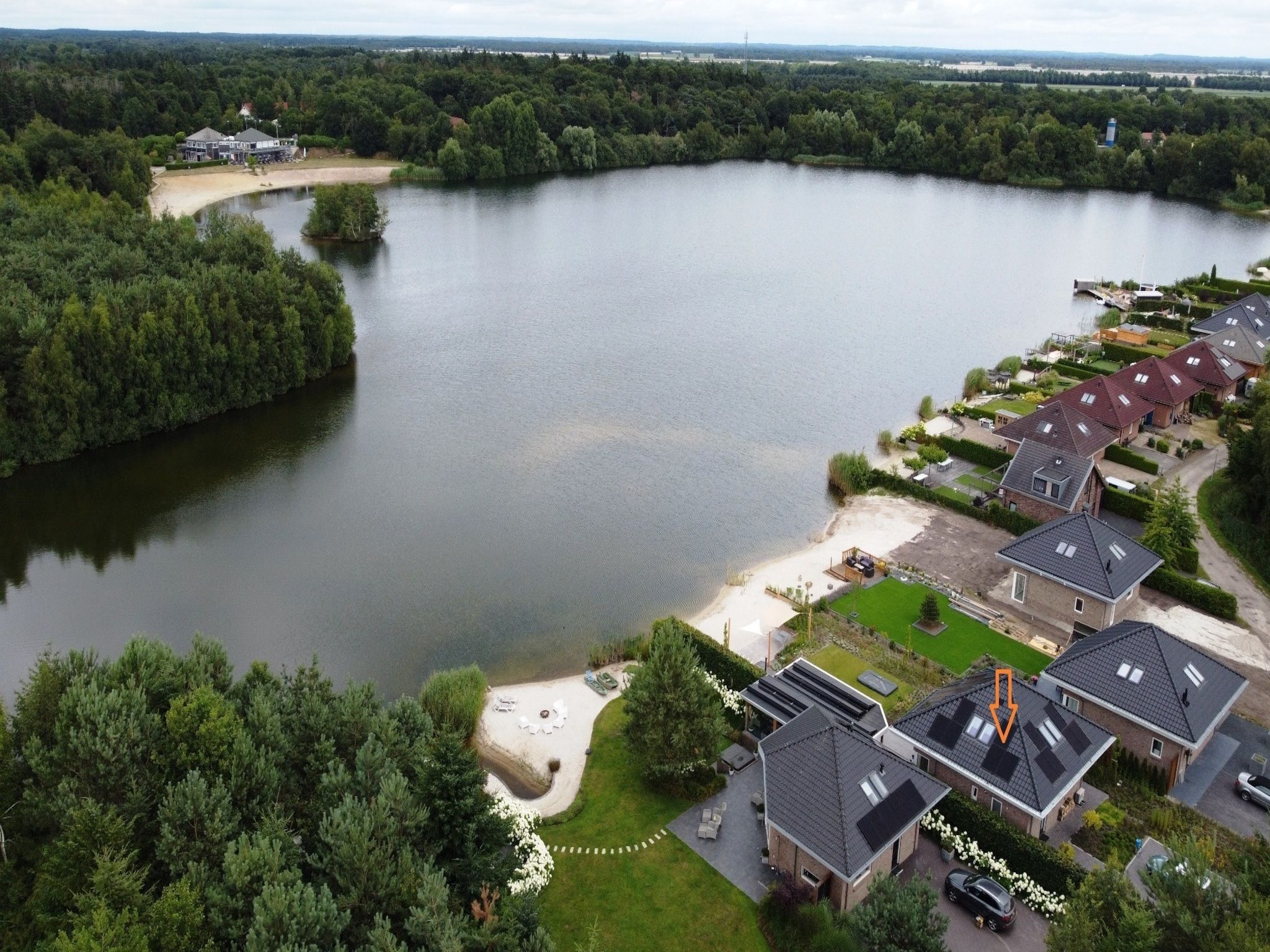 De omgeving van Watervilla Plas van Francke in Sibculo