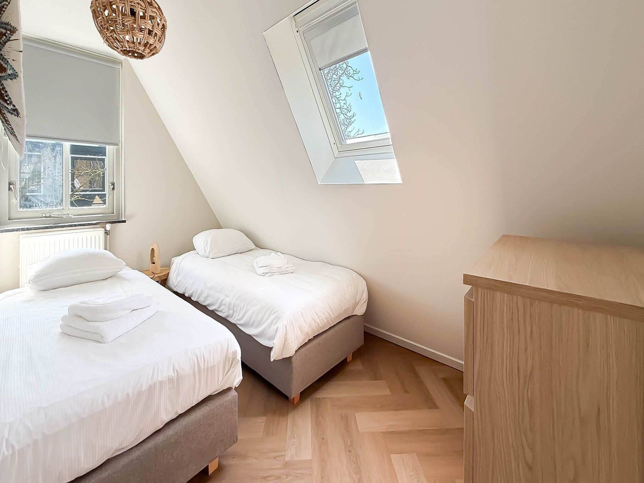 Een slaapkamer van Zon aan den Hoef in Egmond aan den Hoef