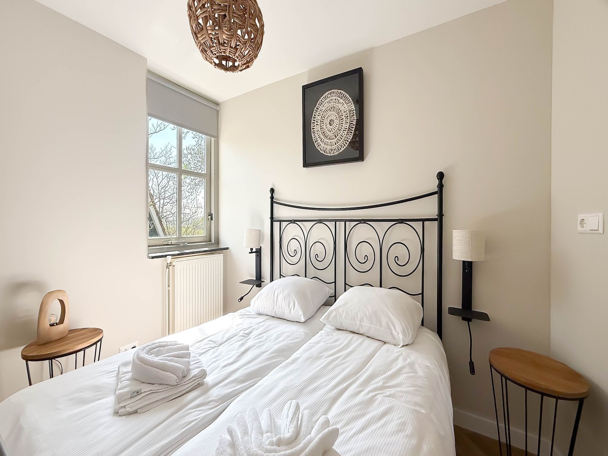 Een slaapkamer van Zon aan den Hoef in Egmond aan den Hoef
