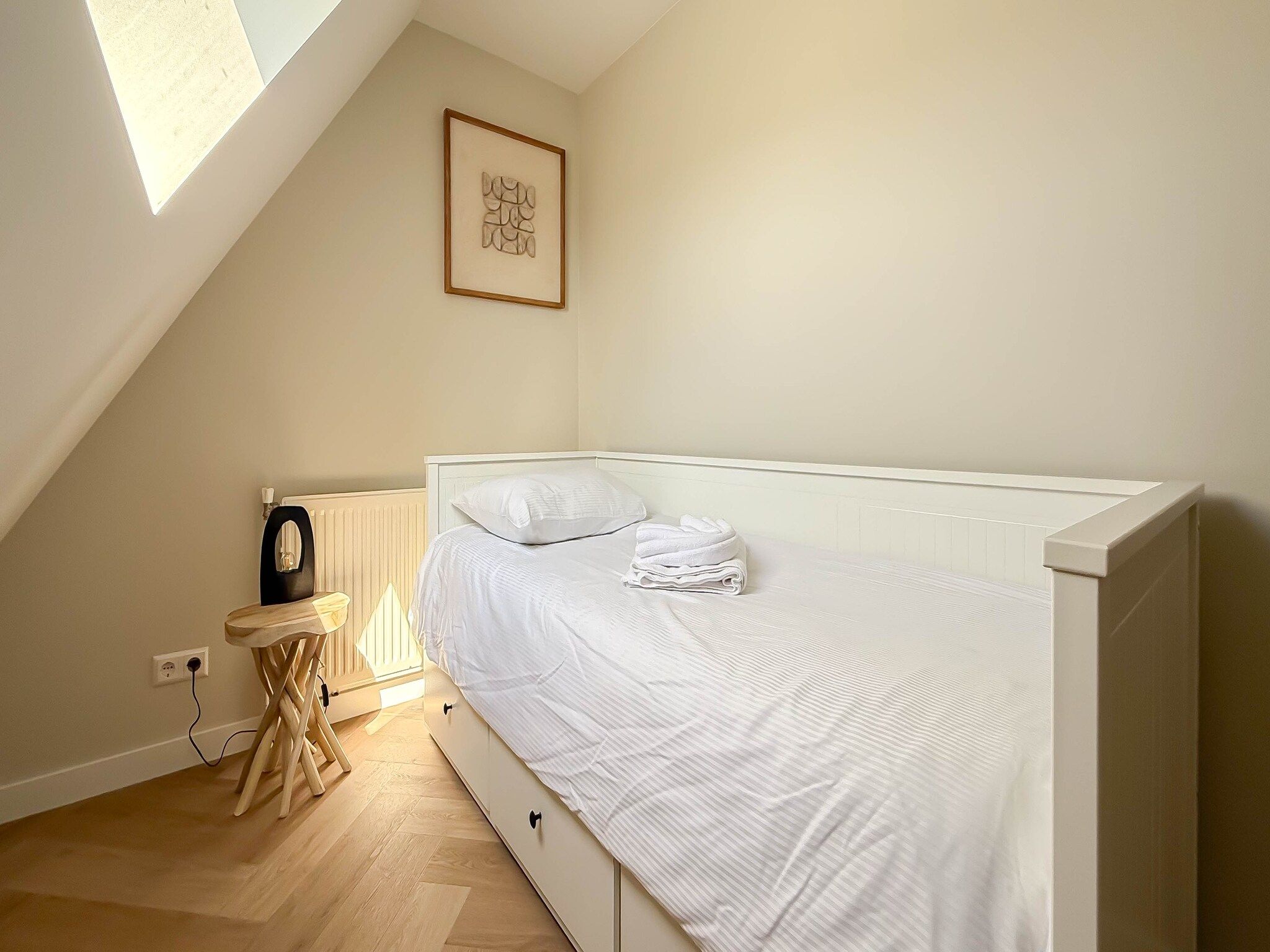Een slaapkamer van Zon aan den Hoef in Egmond aan den Hoef