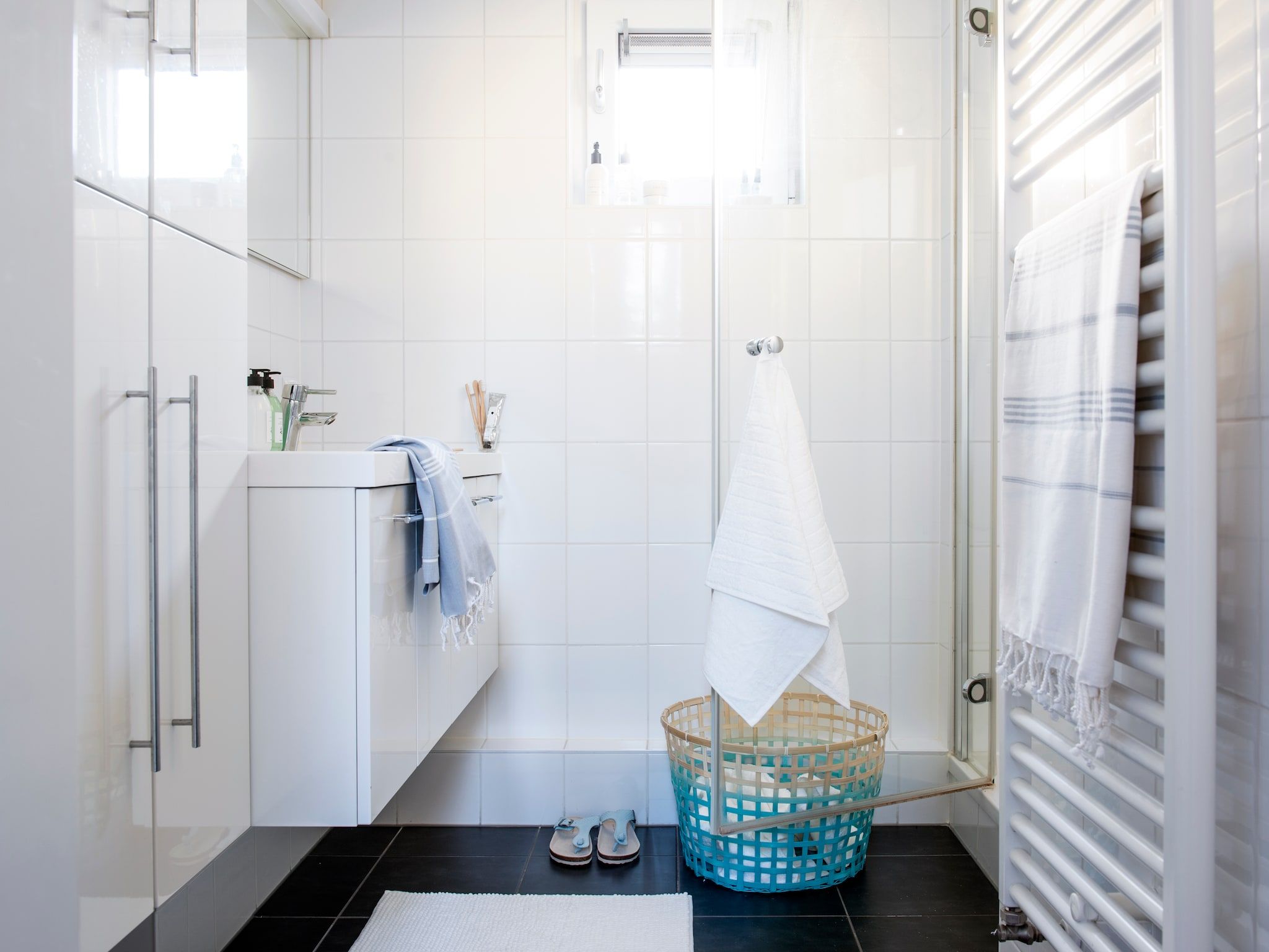 De badkamer van Watervilla in Loosdrecht