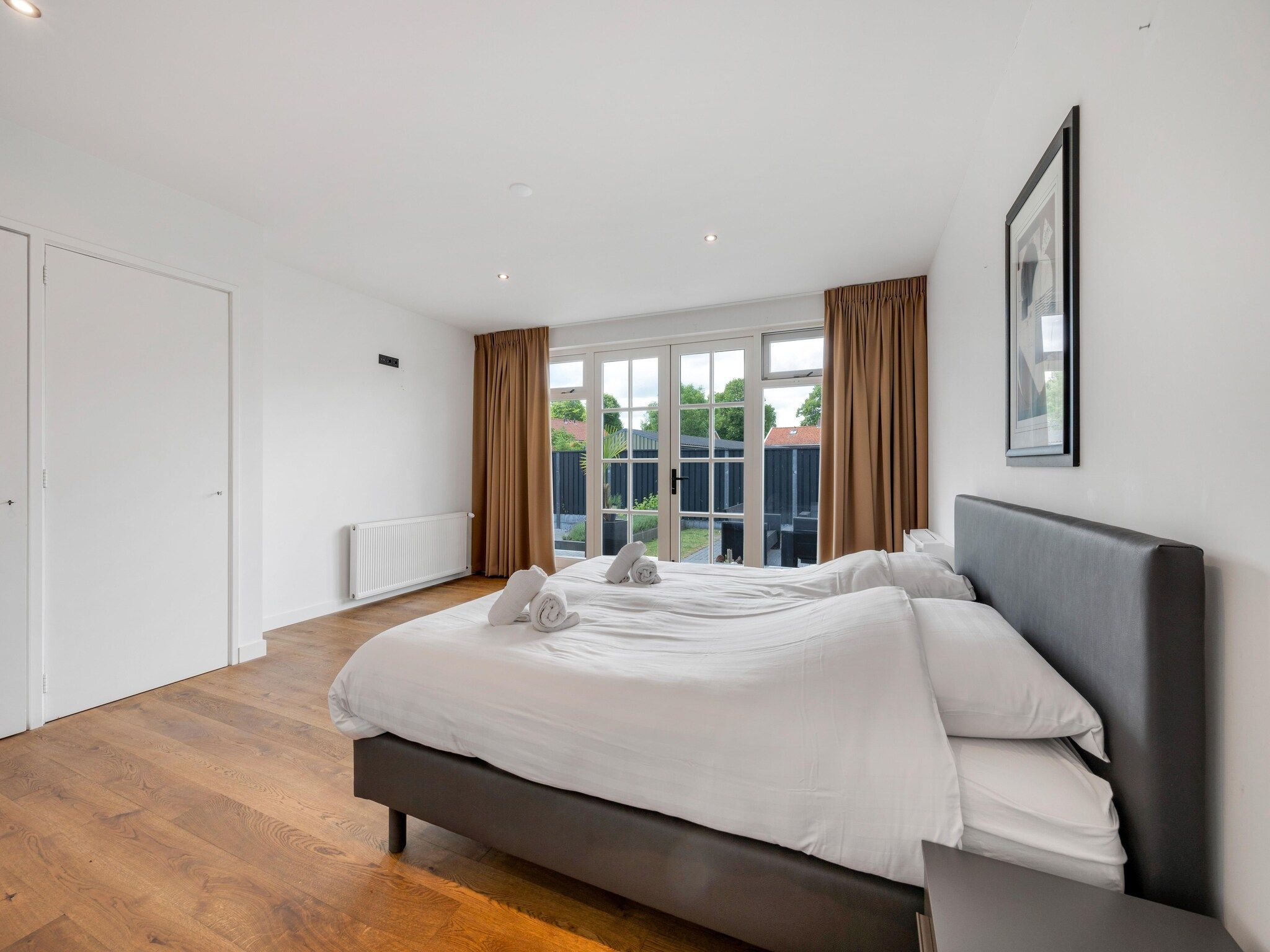 Een slaapkamer van De Stevenshoek in Langweer