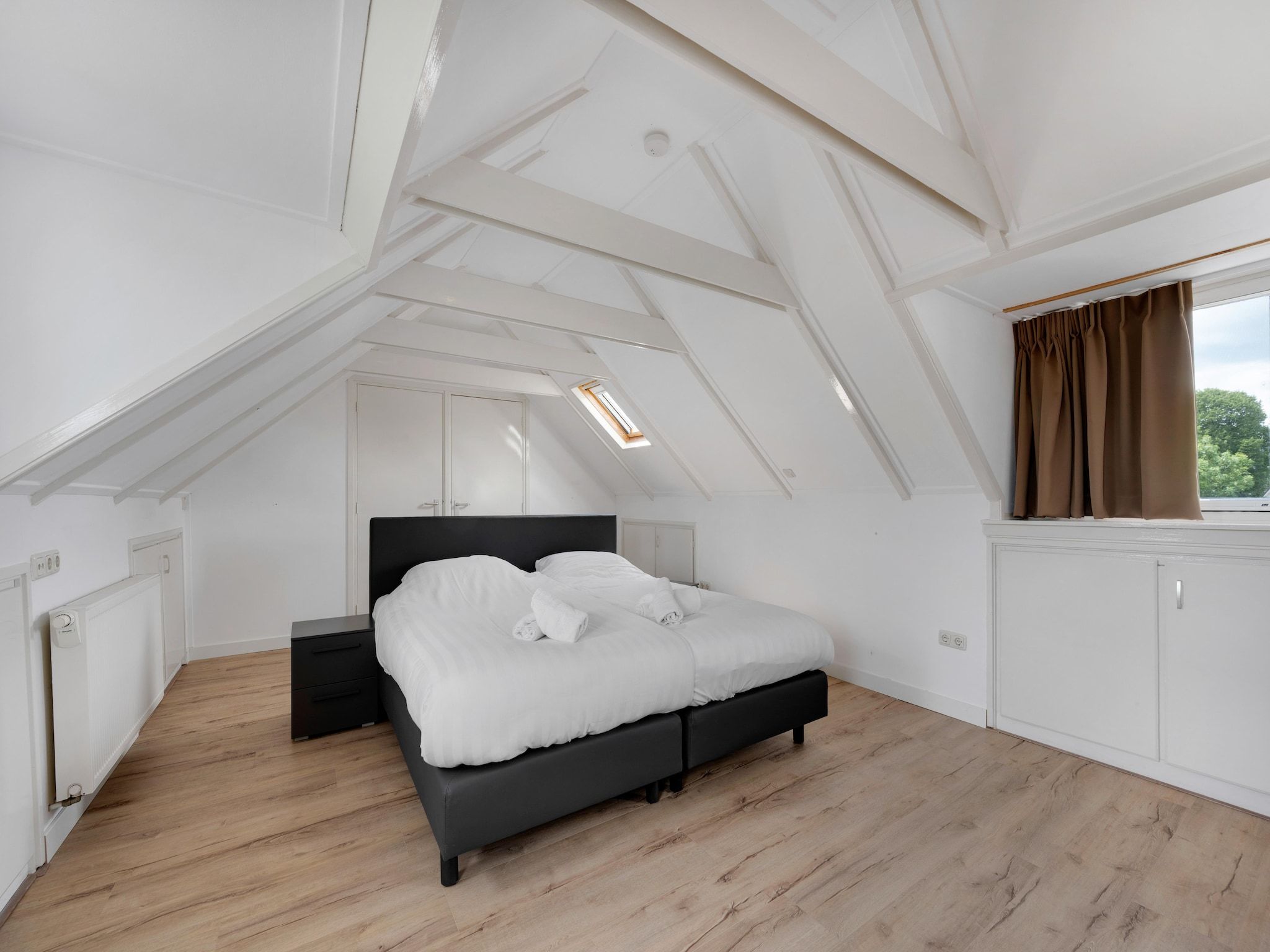 Een slaapkamer van De Stevenshoek in Langweer