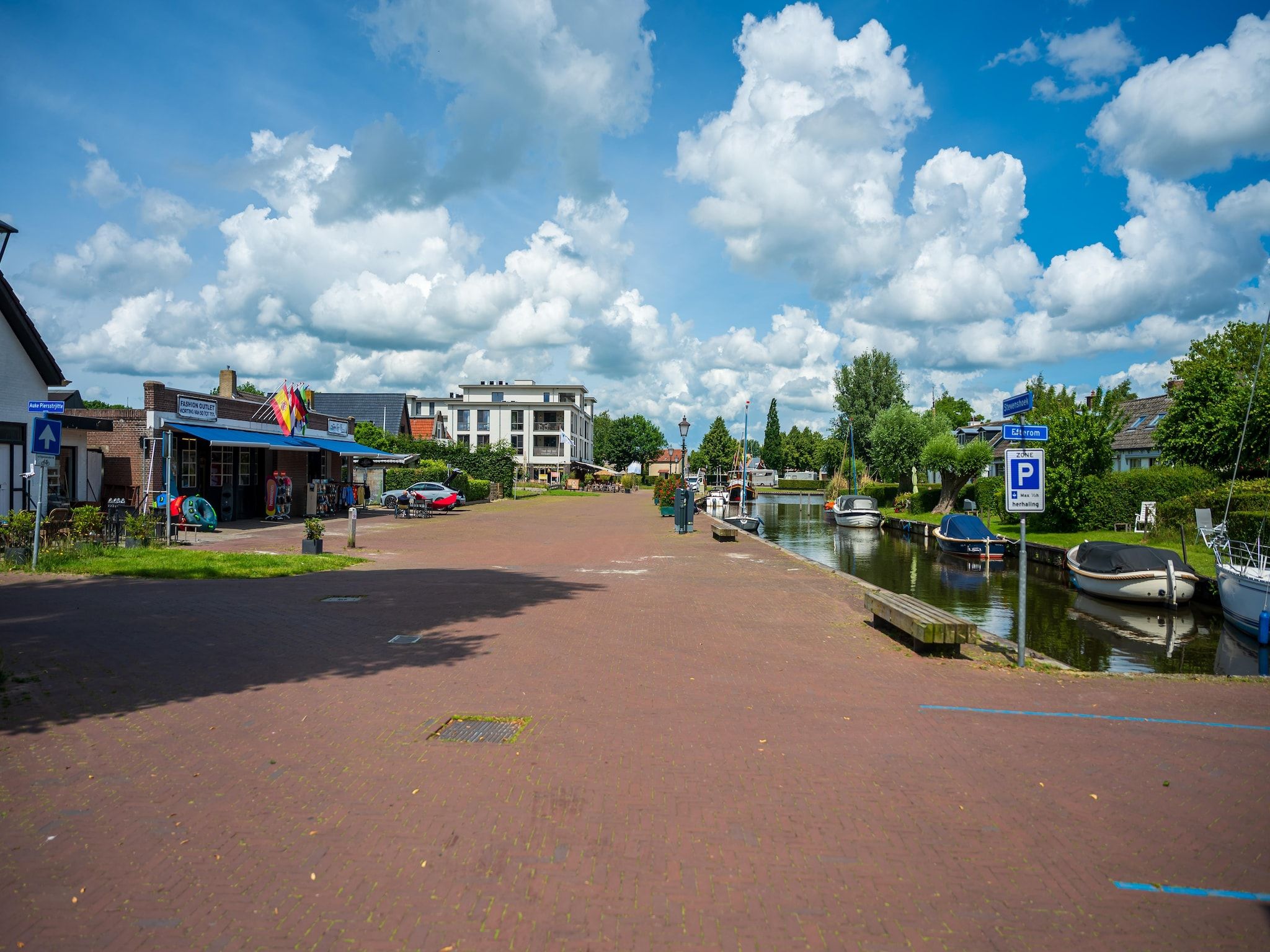 Het uitzicht vanaf De Stevenshoek in Langweer