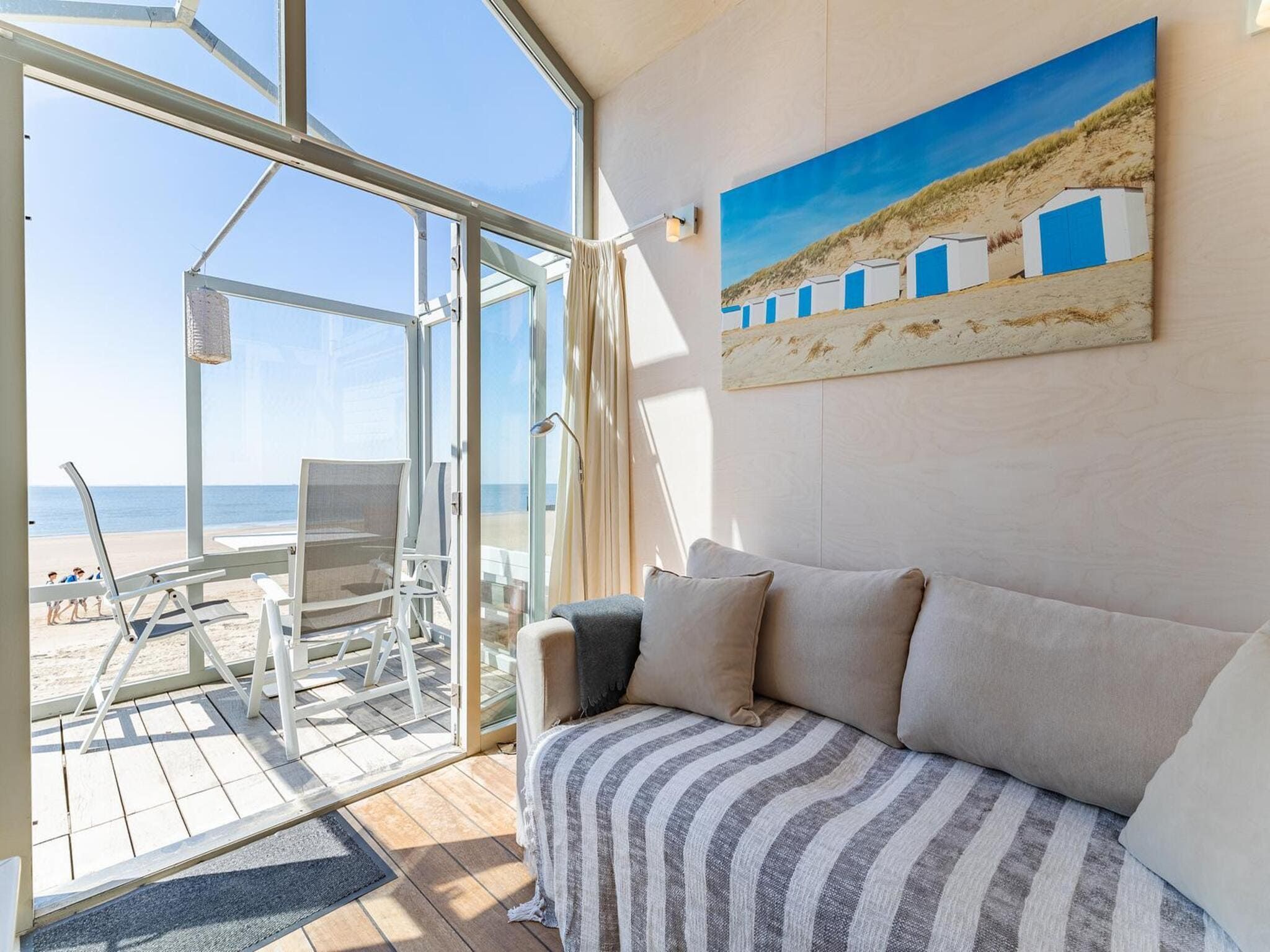 De woonkamer van Sleep beachhouse - Beach Dishoek 37 I Dishoek in Koudekerke