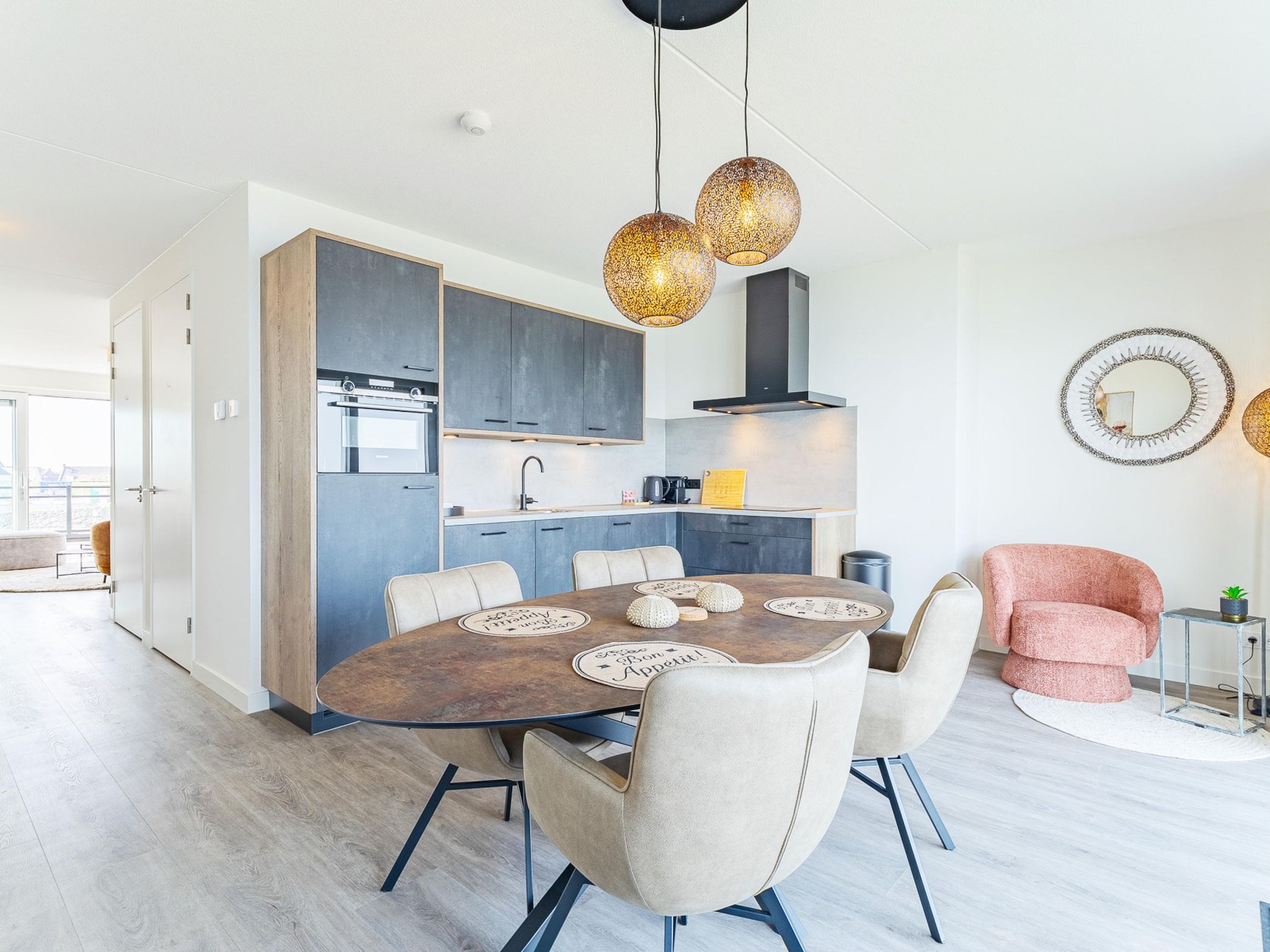 De eetkamer van Vakantiewoning aan het strand - met tuin en terras | Nr. 20 | 2 Pers. | Vista Maris in Sint-Annaland