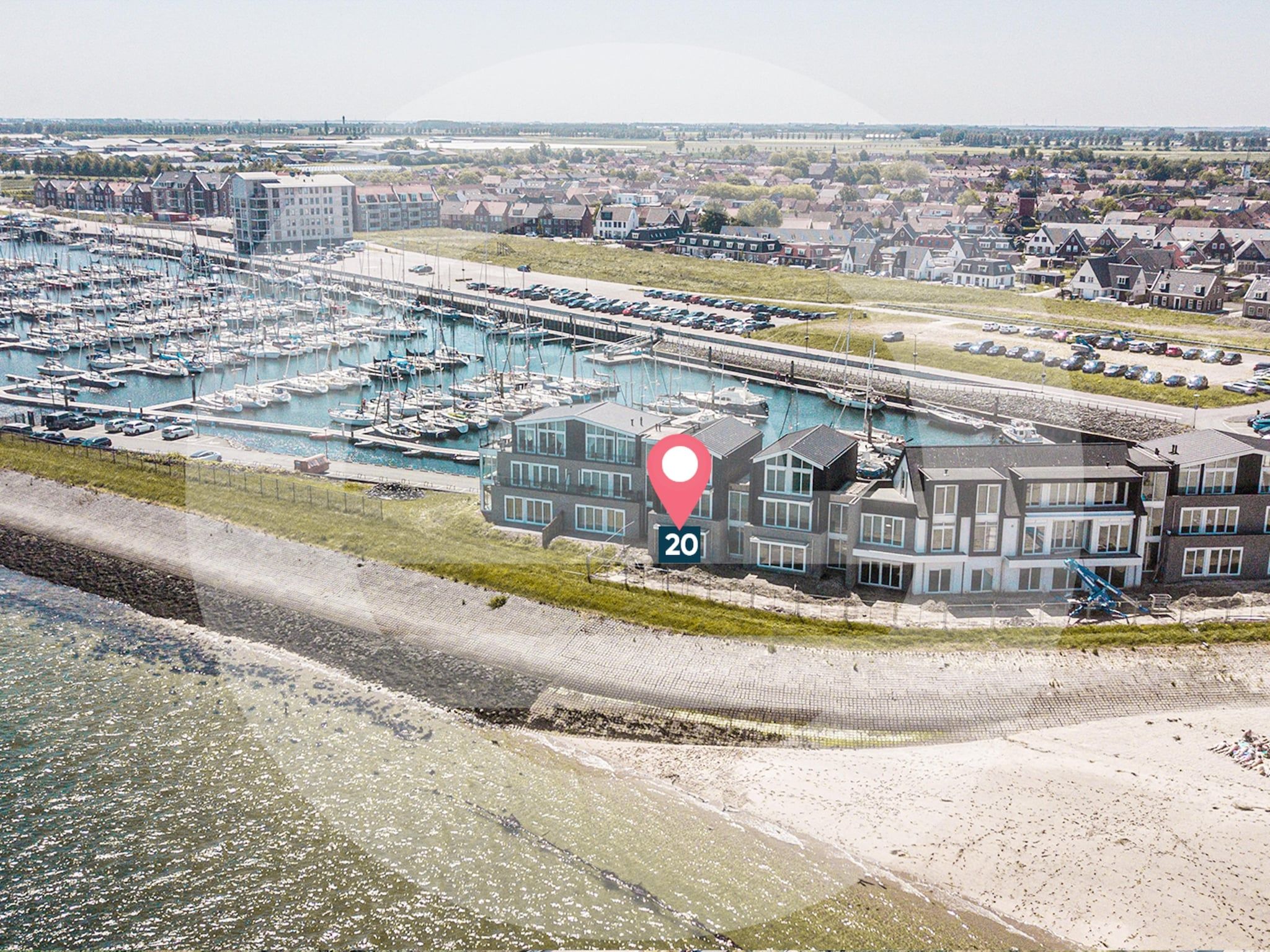 De buitenkant van Vakantiewoning aan het strand - met tuin en terras | Nr. 20 | 2 Pers. | Vista Maris in Sint-Annaland