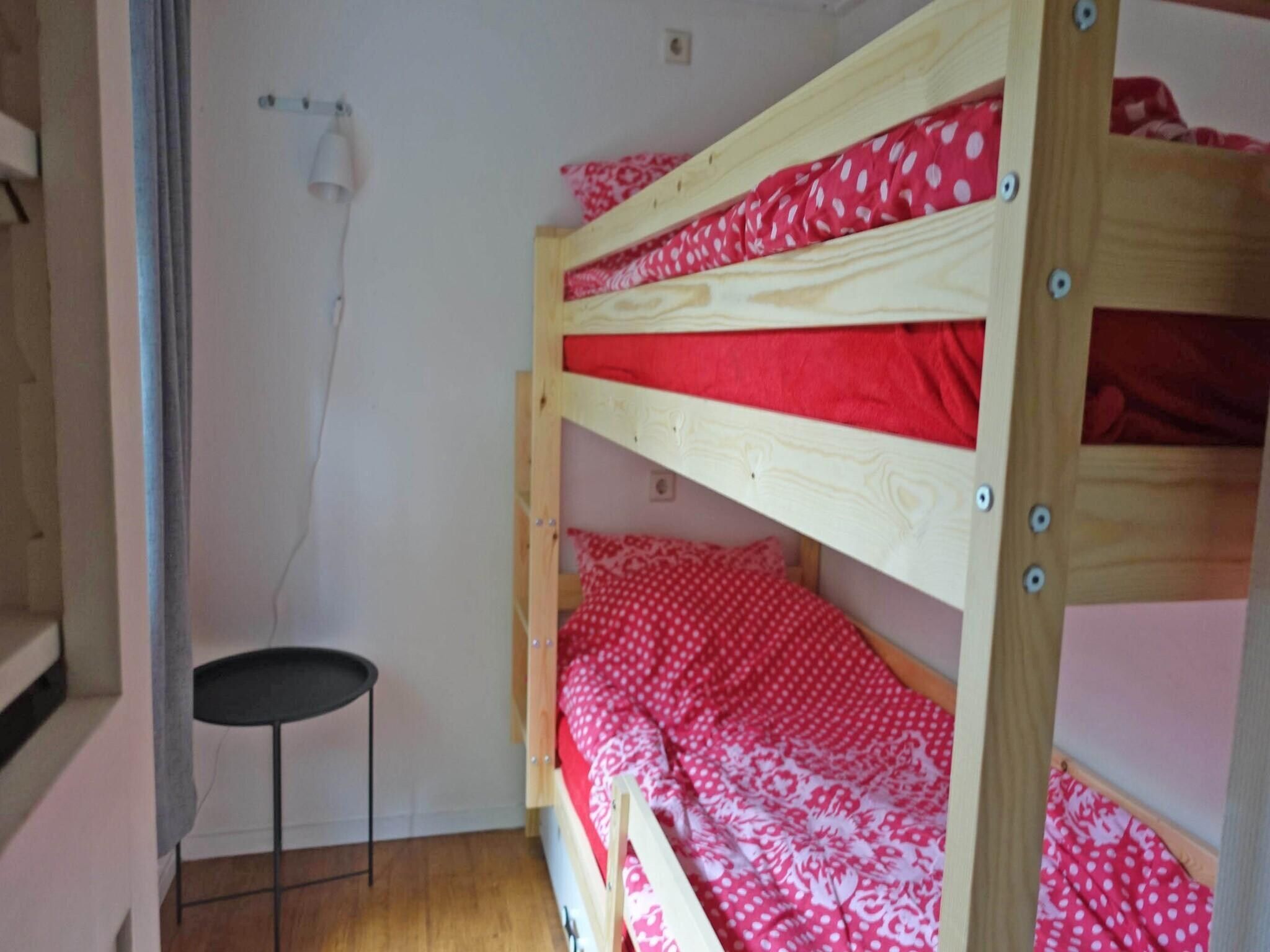 Een slaapkamer van Vechtdalchalet de Berk in Rheezerveen