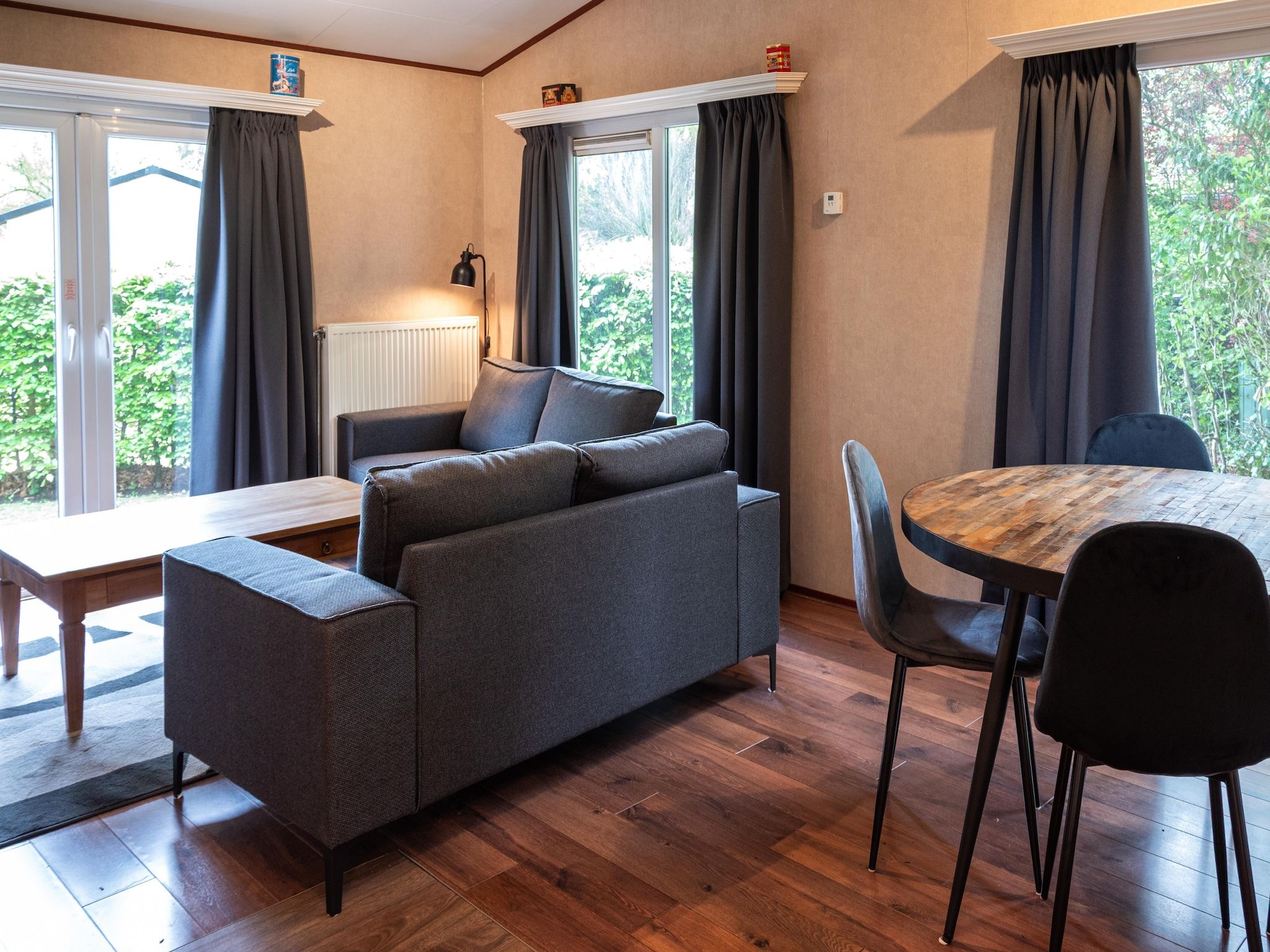 De woonkamer van Vakantie home Coevorderweg in Stegeren